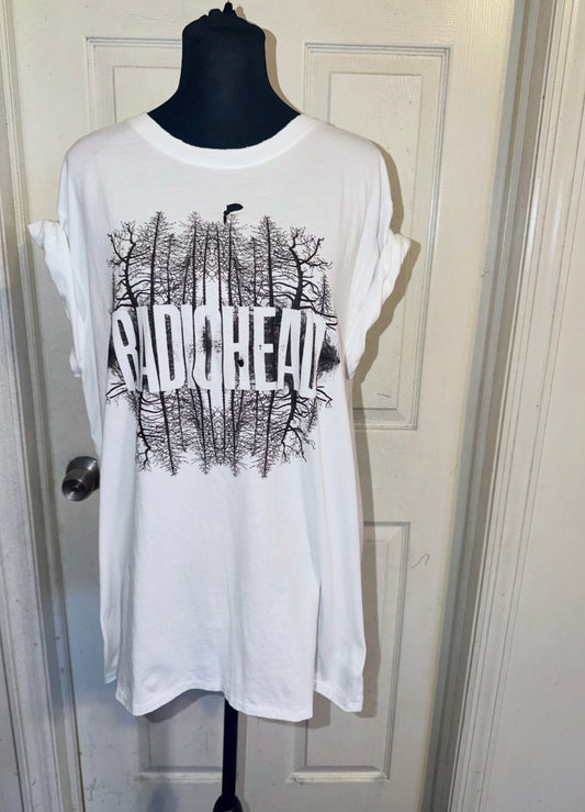 Radiohead Oversized Distressed Tee