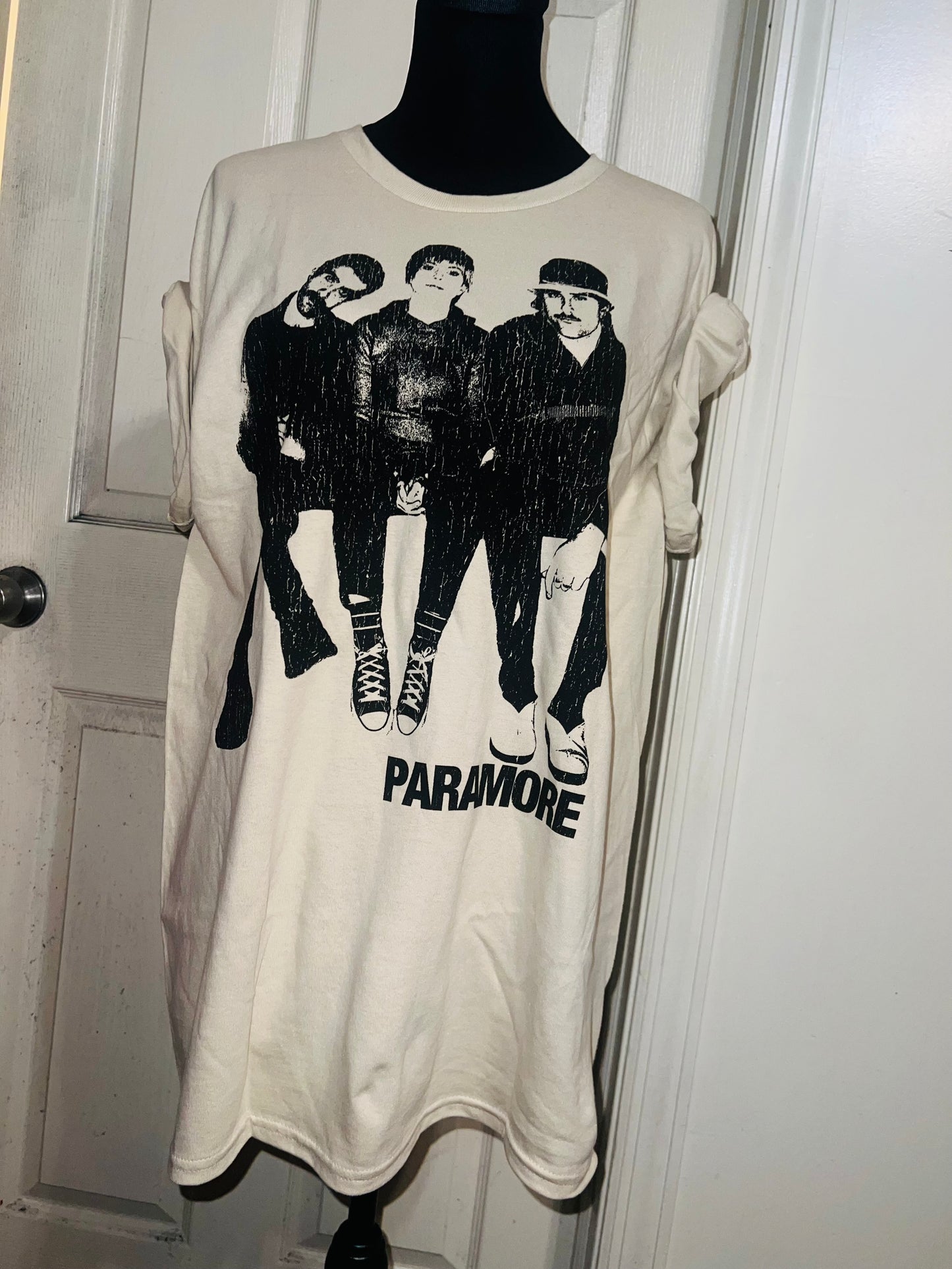 Paramore Oversized Distressed Tee