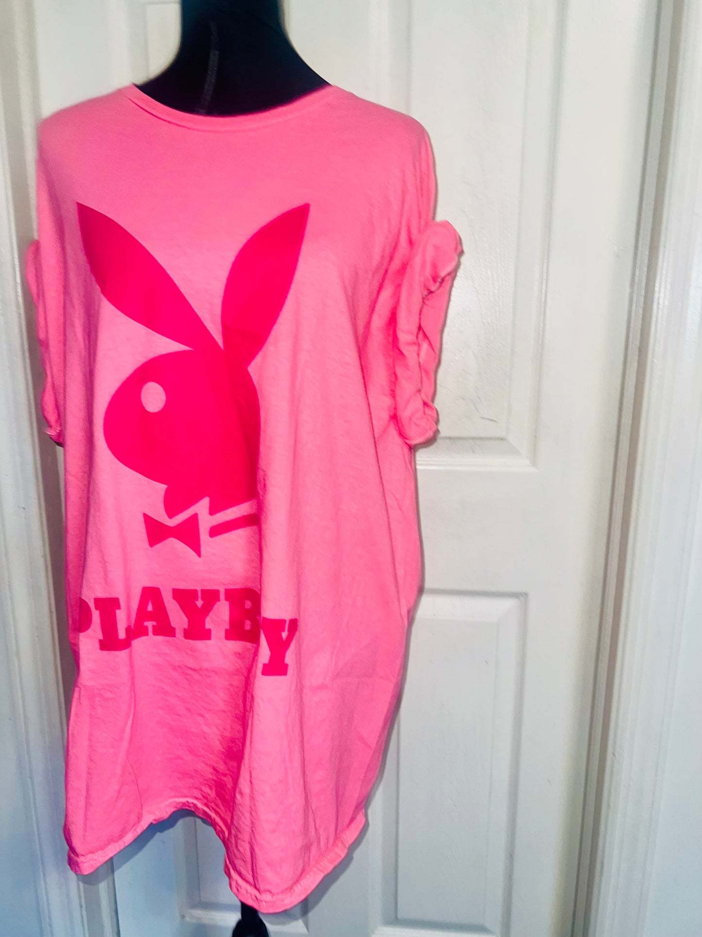 Playboy Oversized Distressed Tee