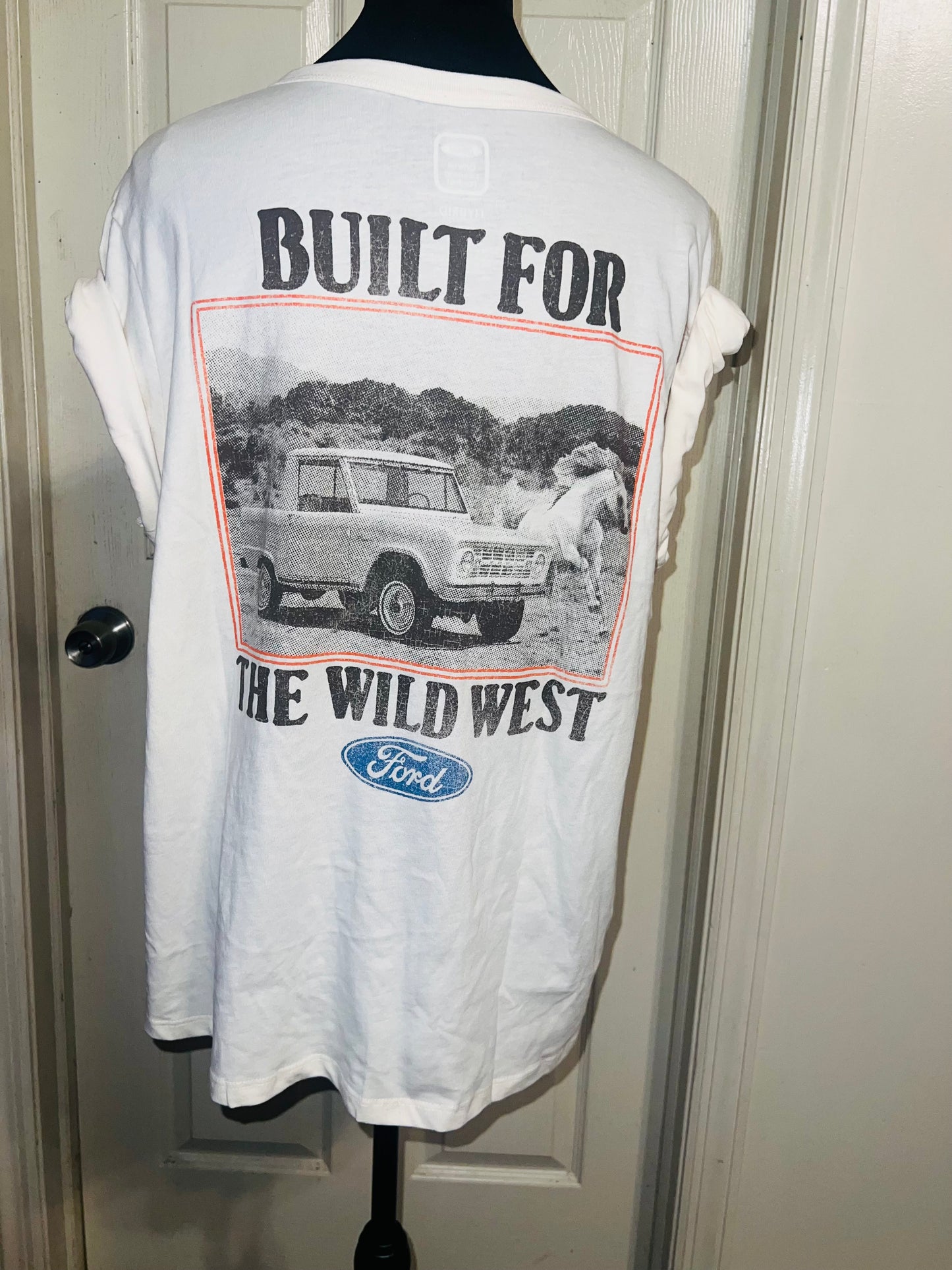 Ford Bronco Wild West Double Sided Distressed Tee