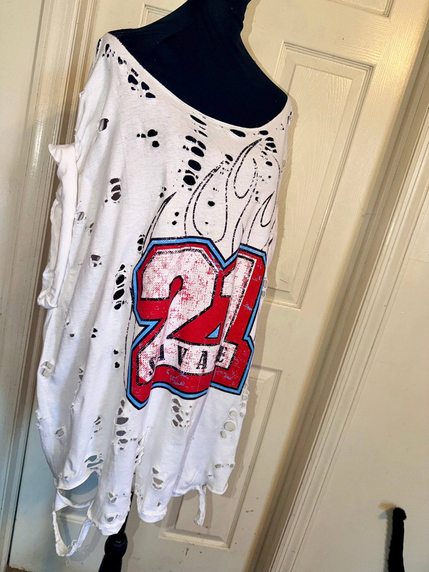 21 Savage Oversized Distressed Tee (As Is)