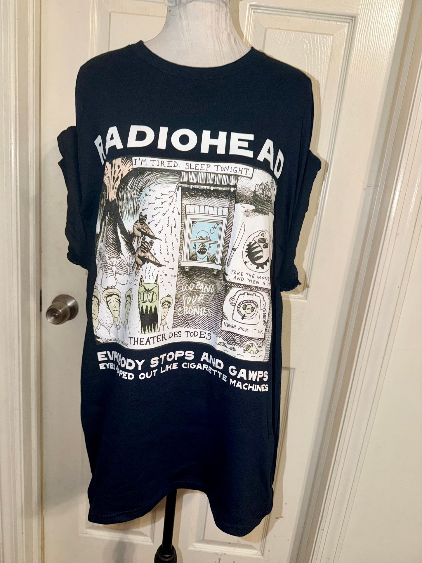 Radiohead Oversized Distressed Tee (Copy)