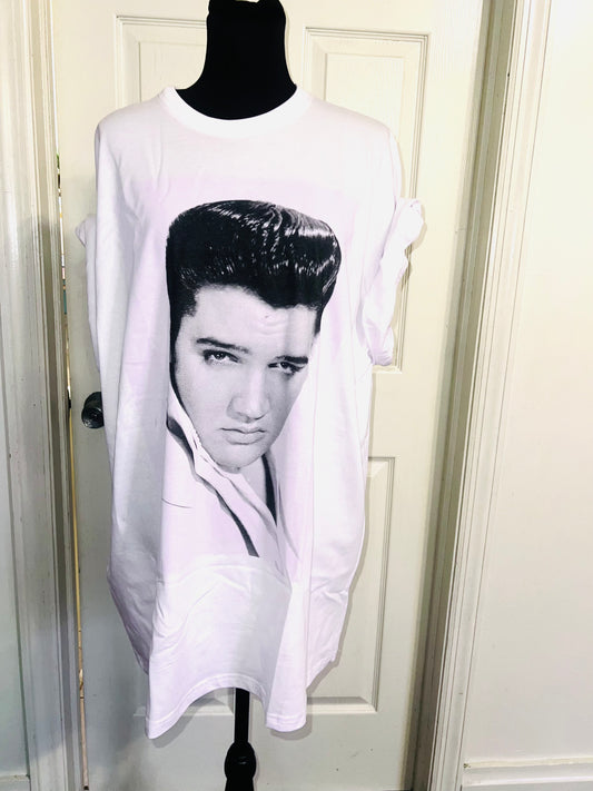 Elvis Oversized Distressed Tee