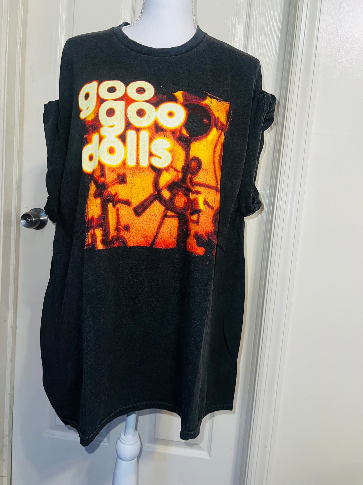 Goo Goo Dolls Oversized Distressed Tee