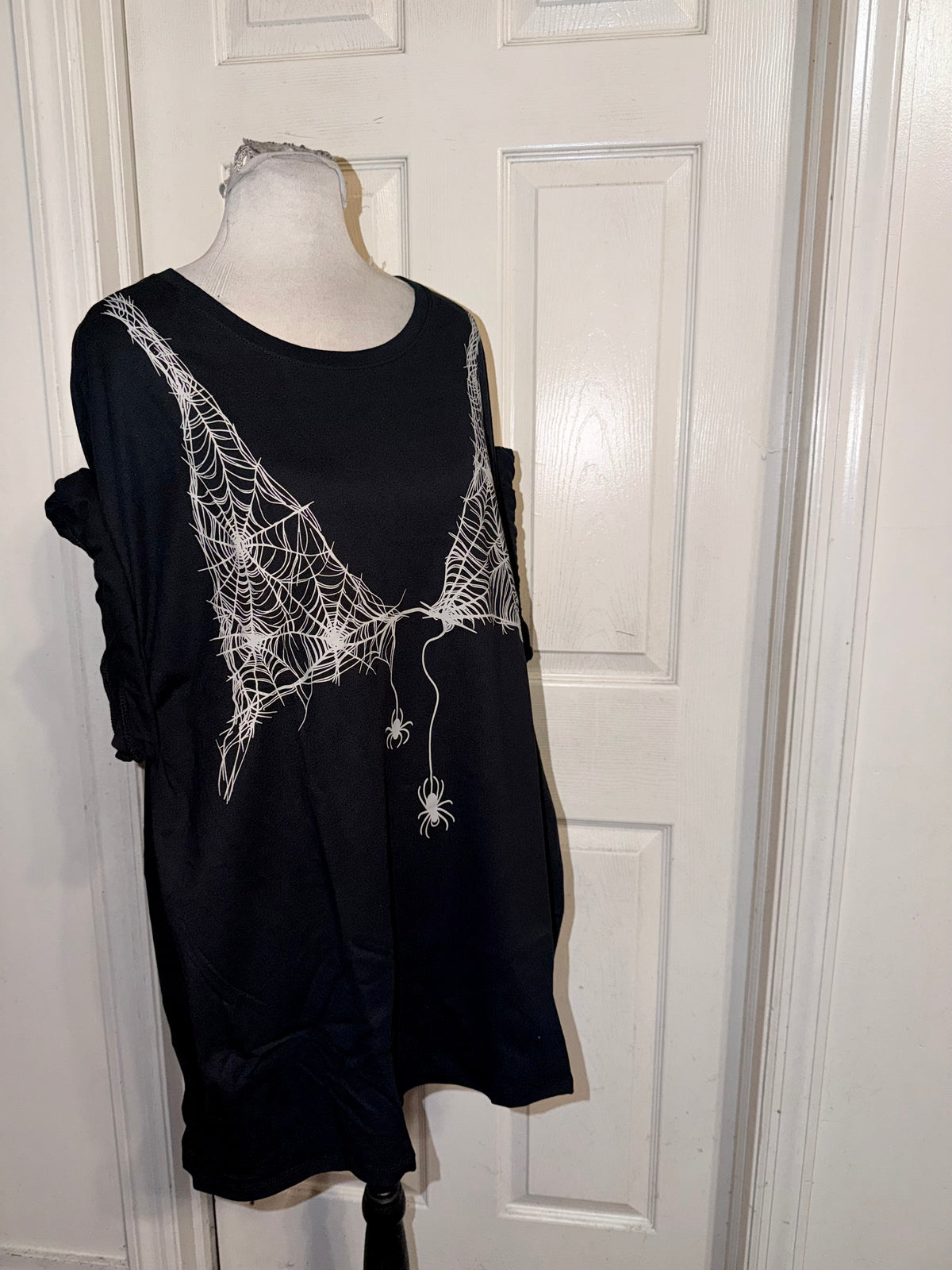 Halloween Spiderweb Oversized Tee