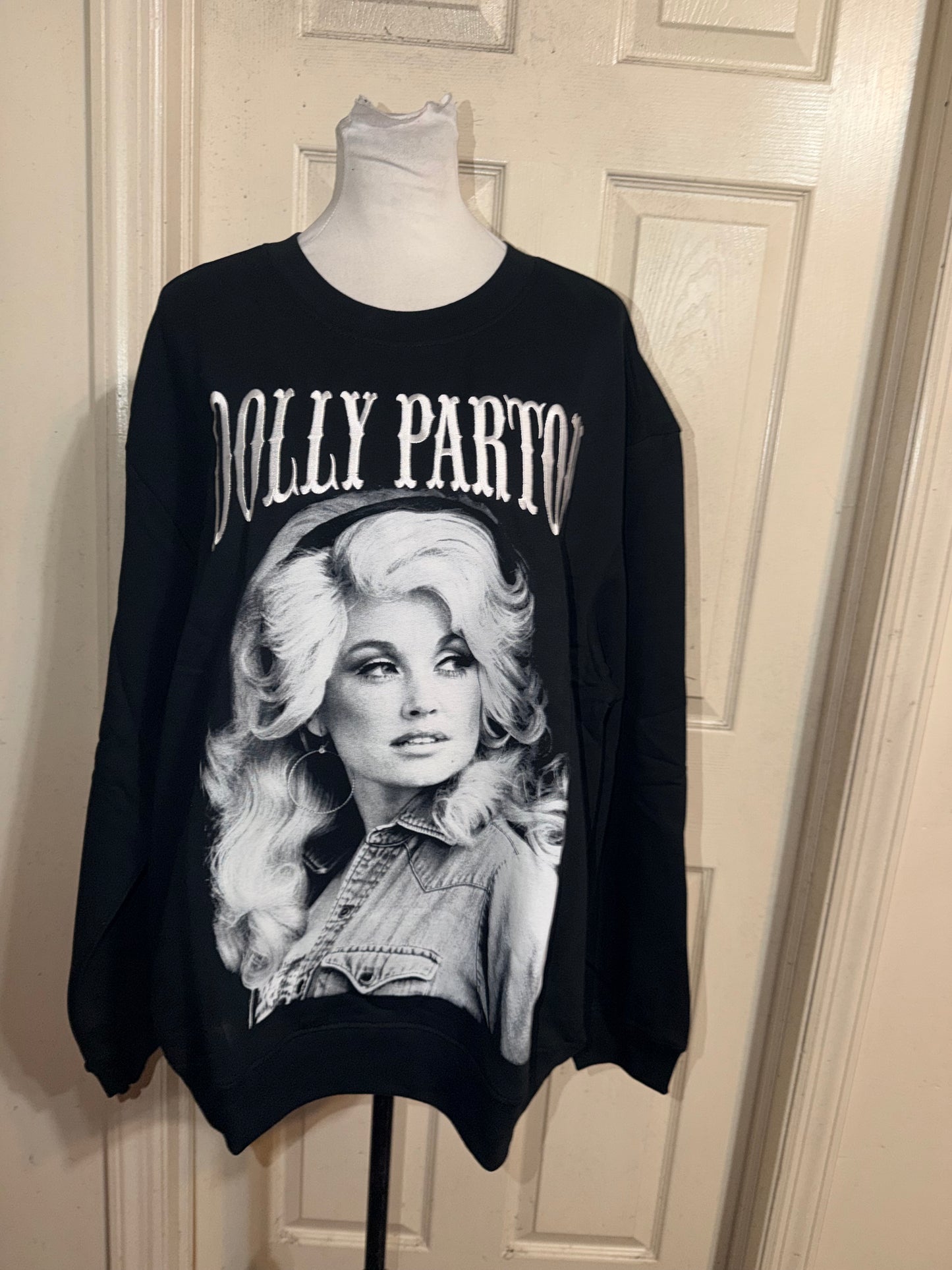 Dolly Parton Oversized Distressed Sweatshirt