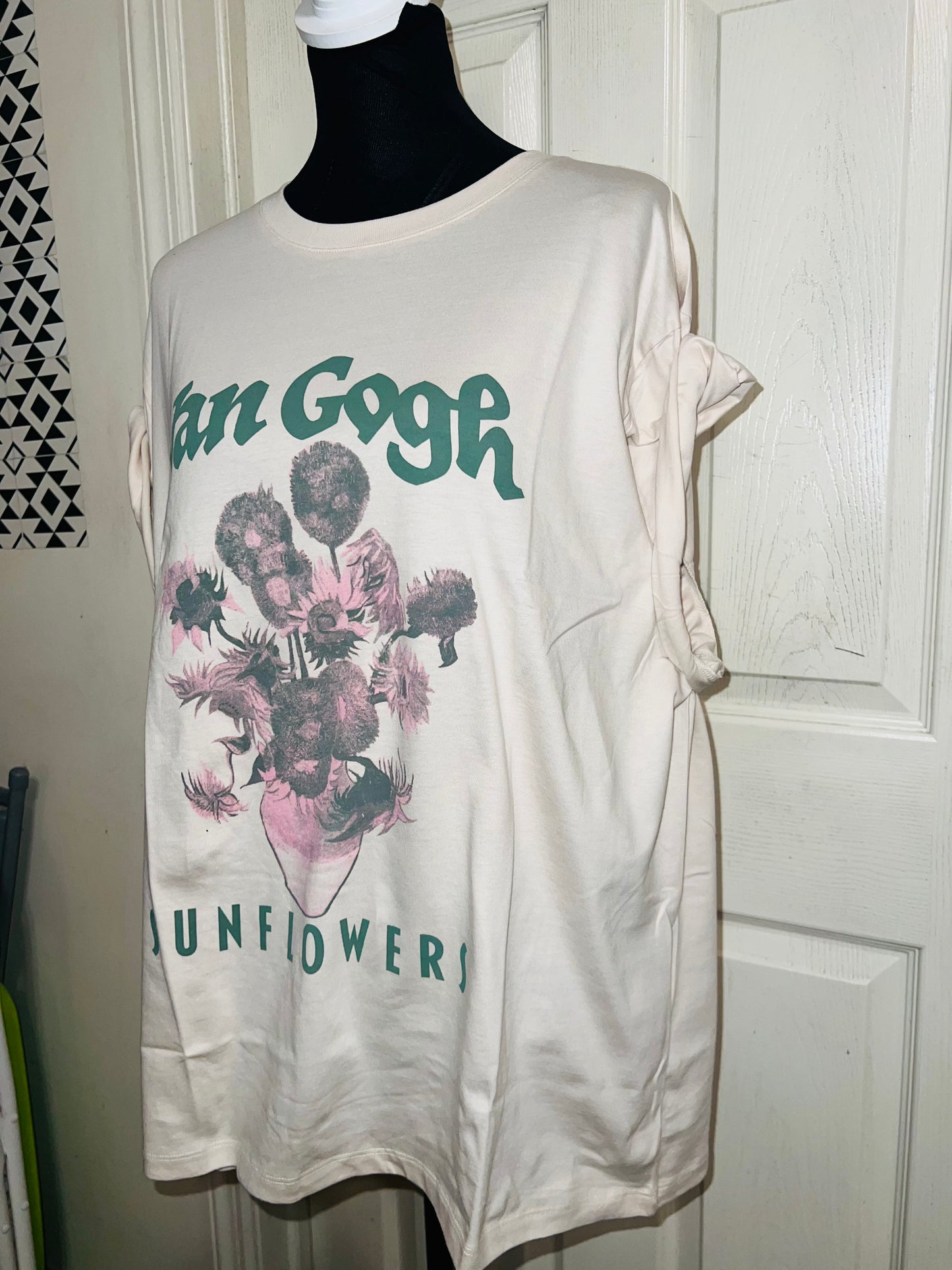 Vincent Van Gogh Oversized Distressed Tee