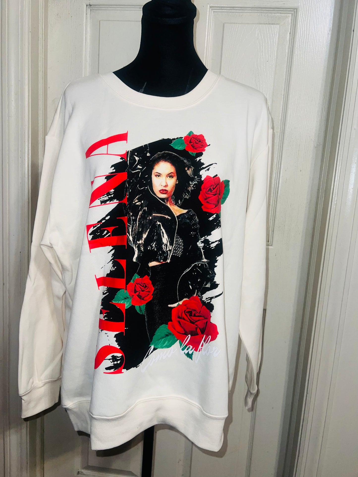 Selena Oversized Distressed Sweatshirt