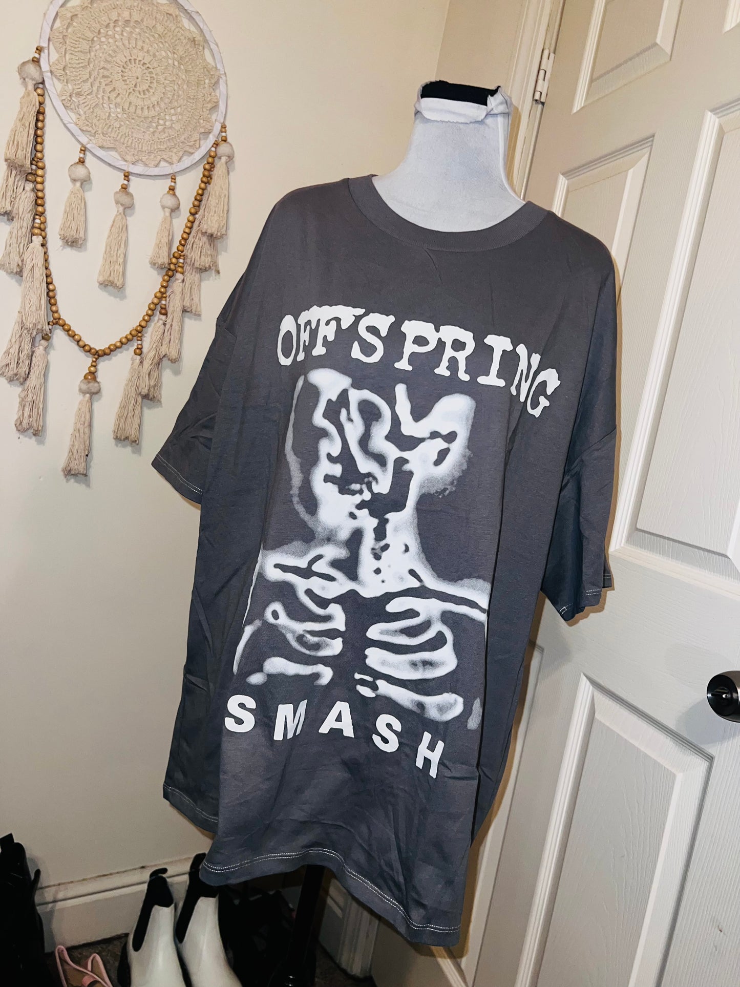 The Offspring “Smash” Oversized Distressed Tee