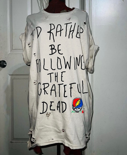 The Grateful Dead Oversized Distressed Tee