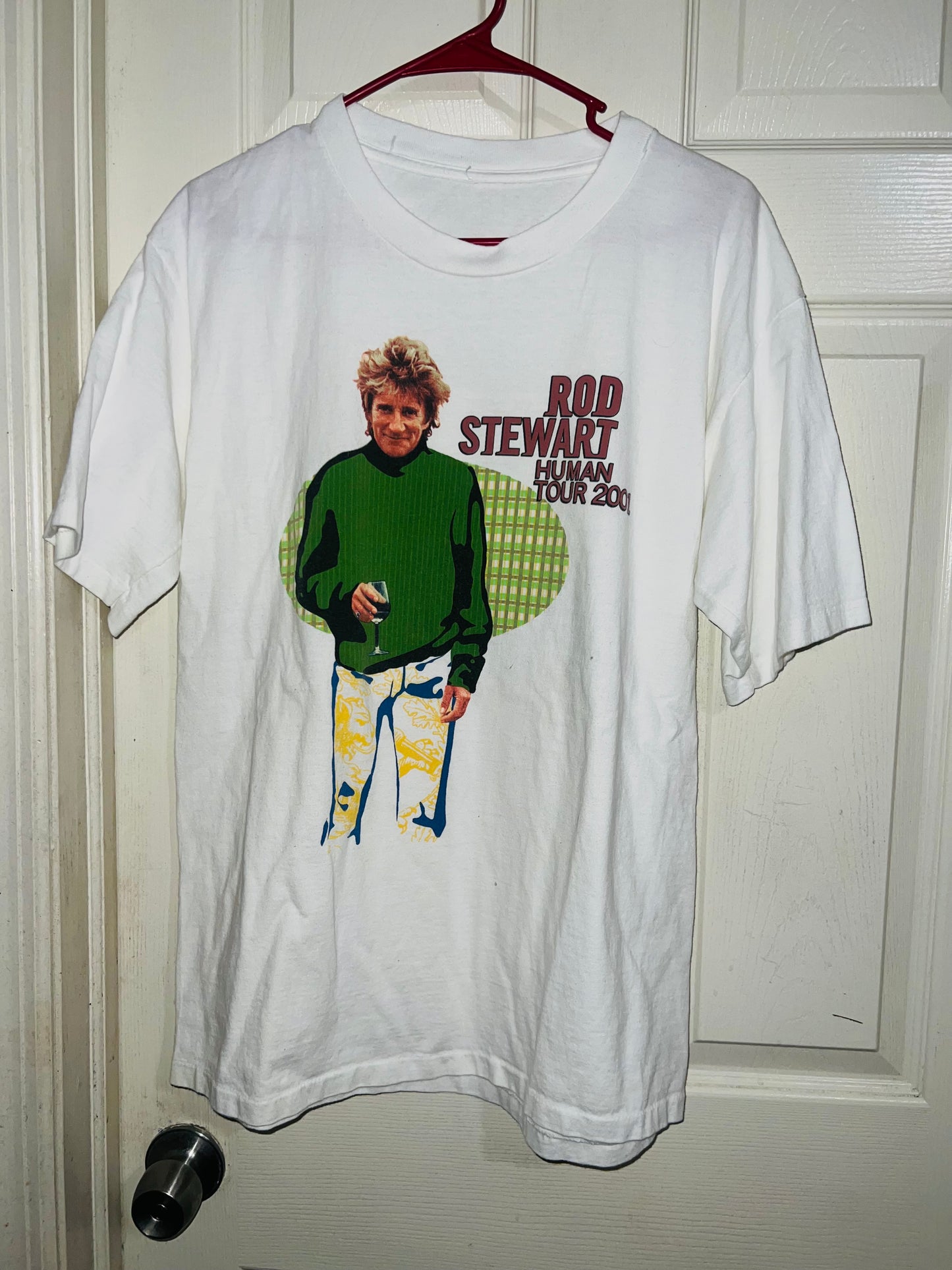Rod Stewart Vintage Double Sided Oversized Distressed Tee