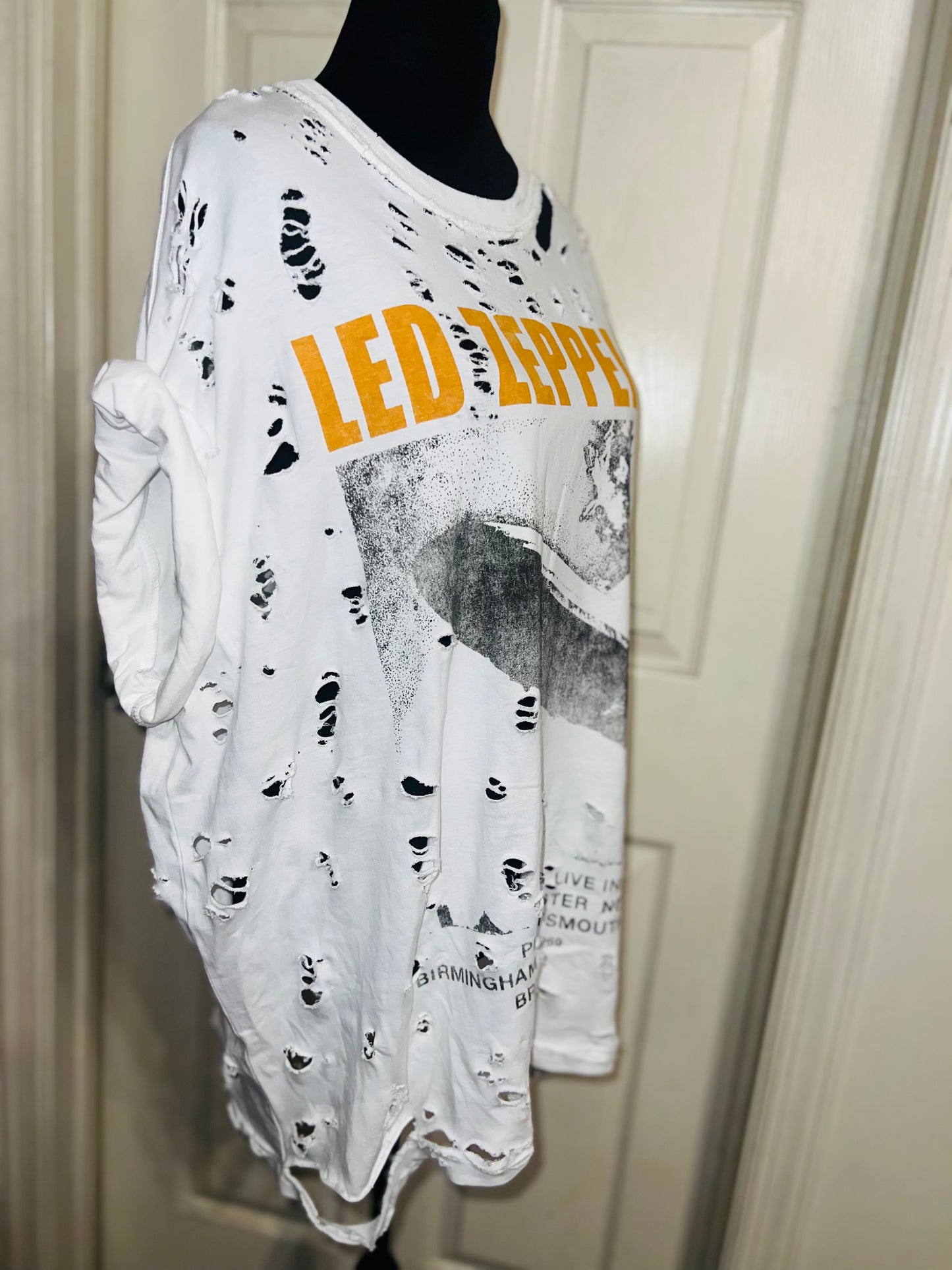 Led Zeppelin Oversized Distressed Tee