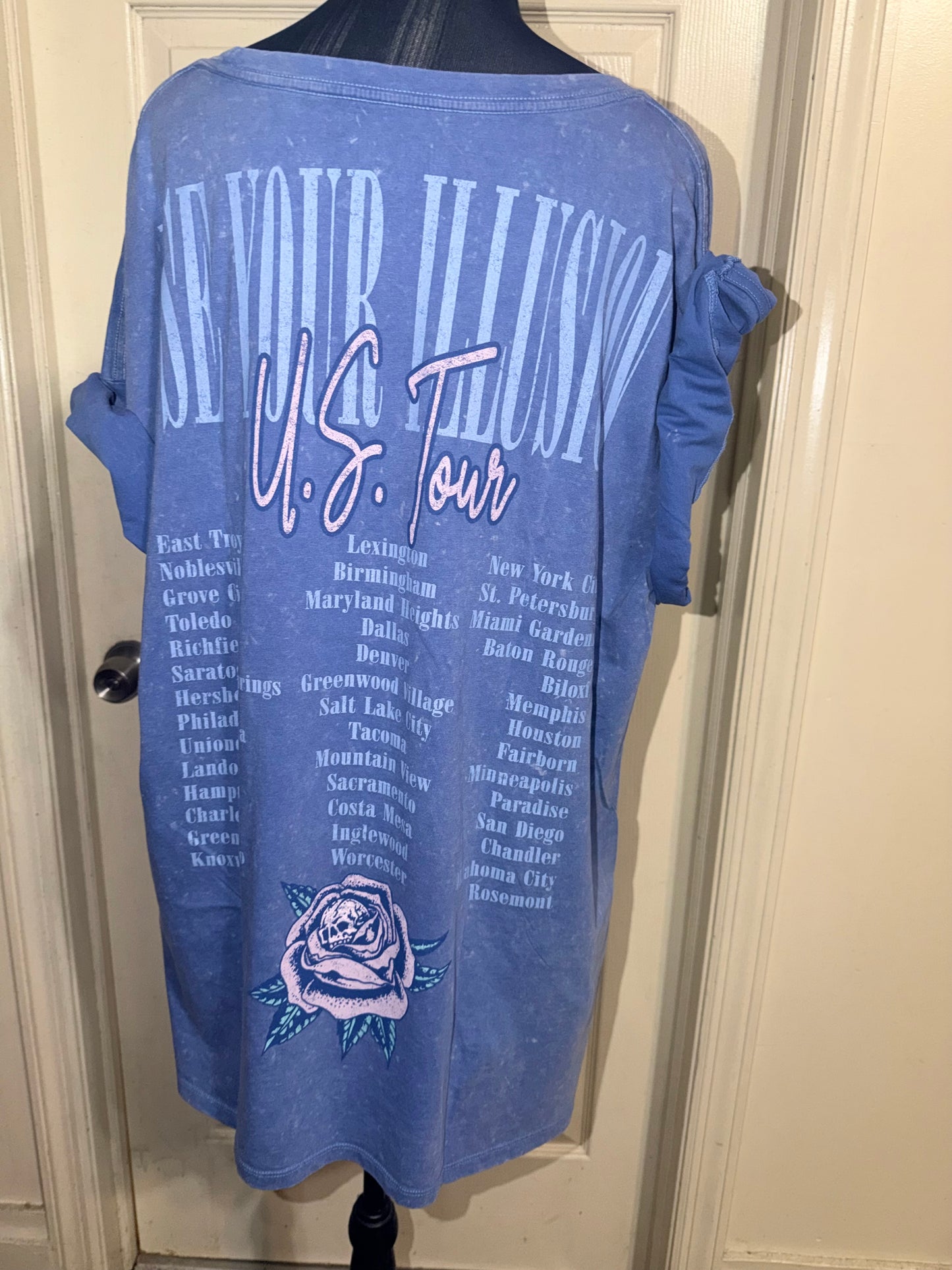 Guns N’ Roses Double Sided Oversized Distressed Tee