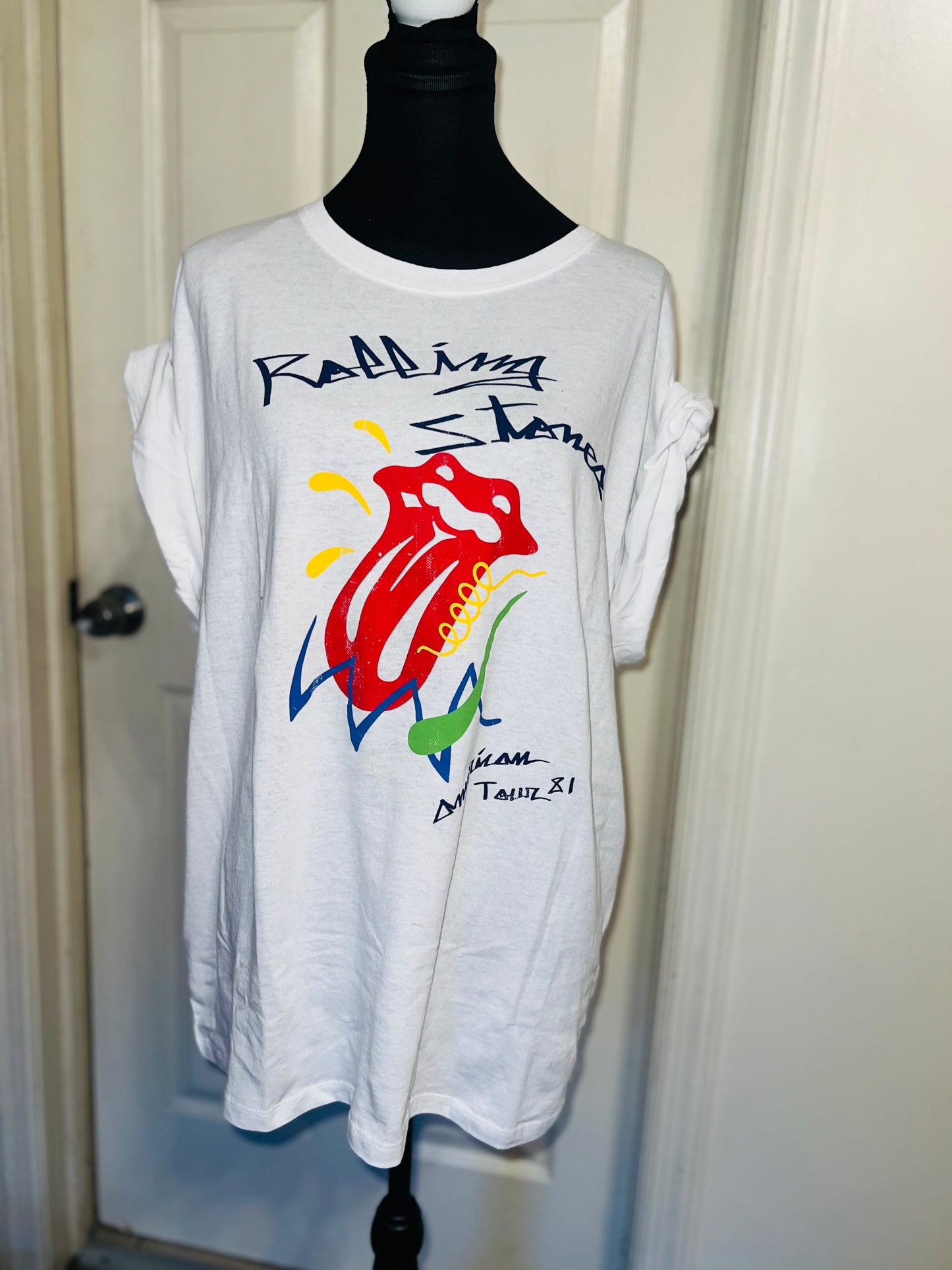 The Rolling Stones Oversized Distressed Tee