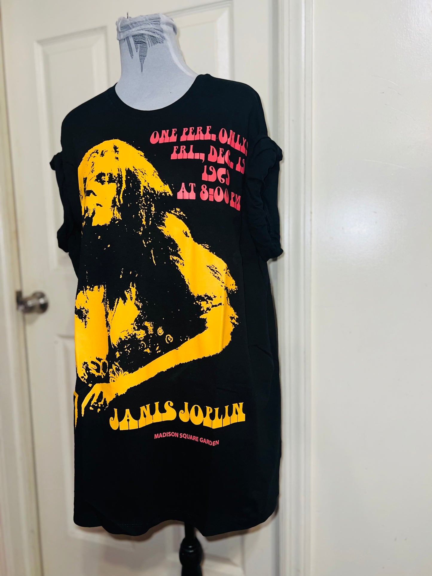 Janis Joplin Oversized Distressed Tee