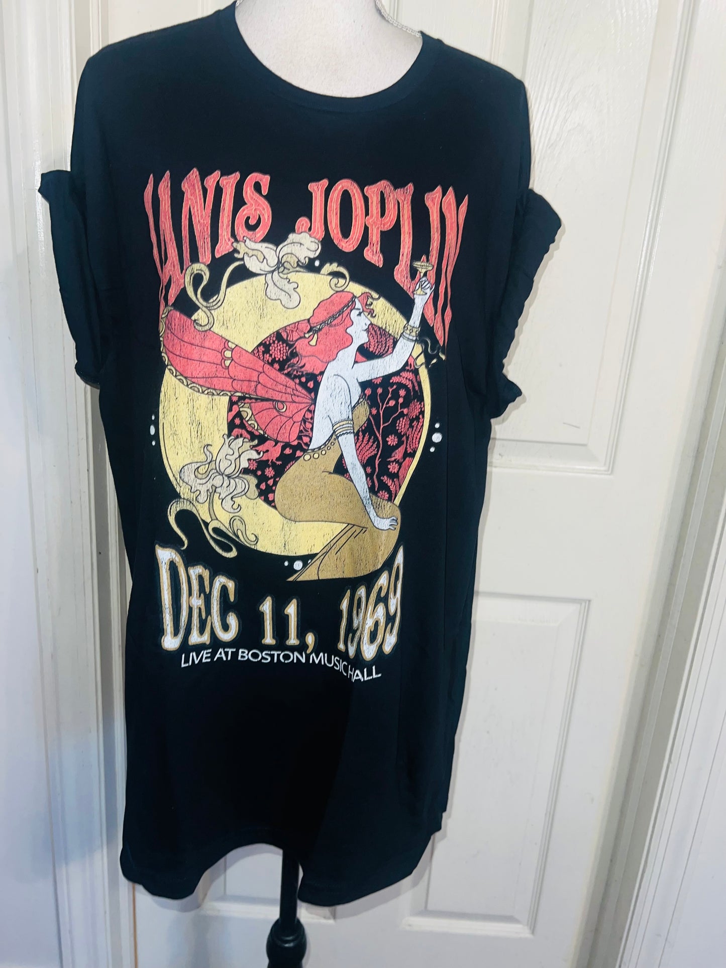 Janis Joplin Oversized Distressed Tee