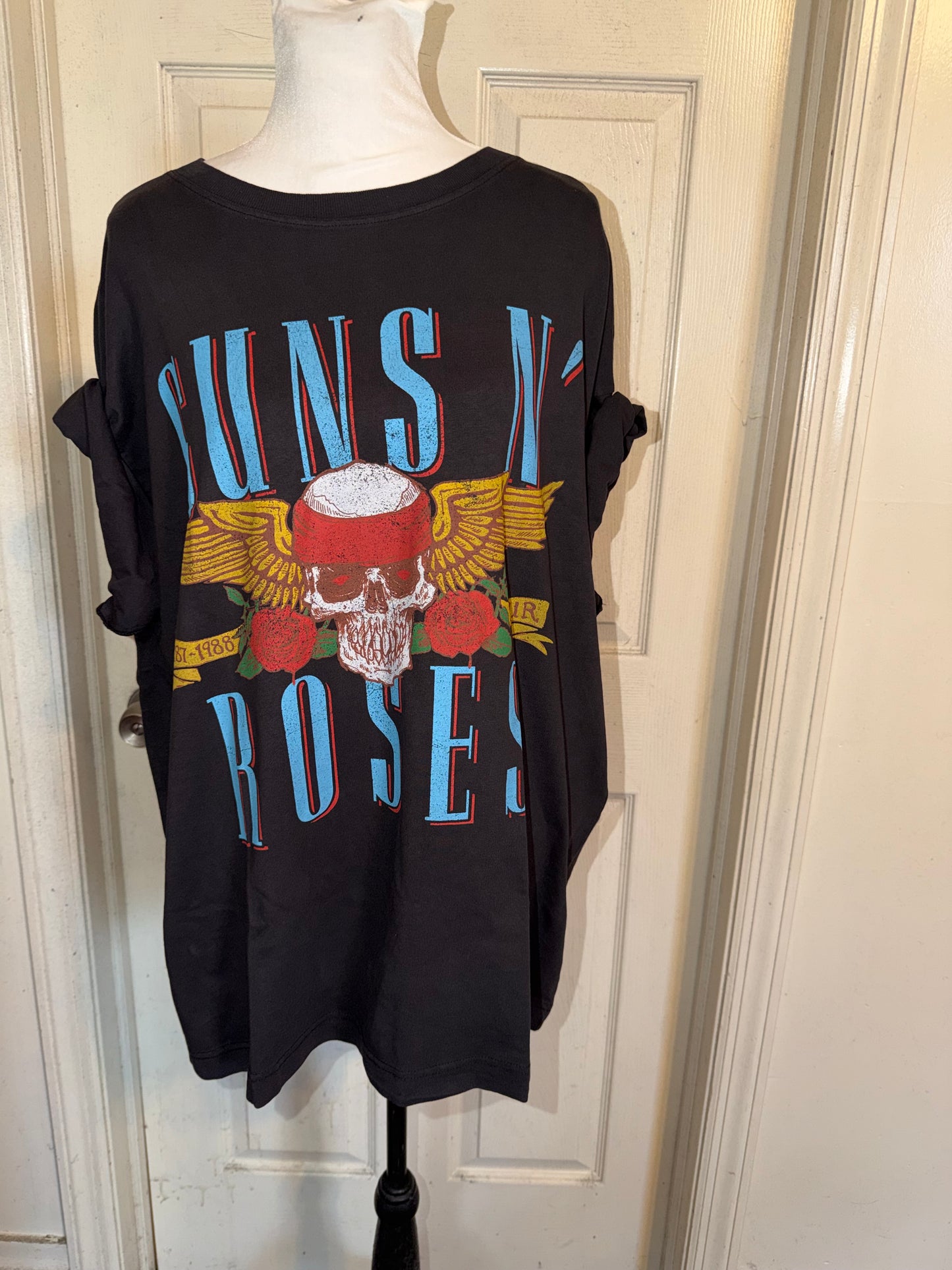 Guns N’ Roses Double Sided Oversized Distressed Tee