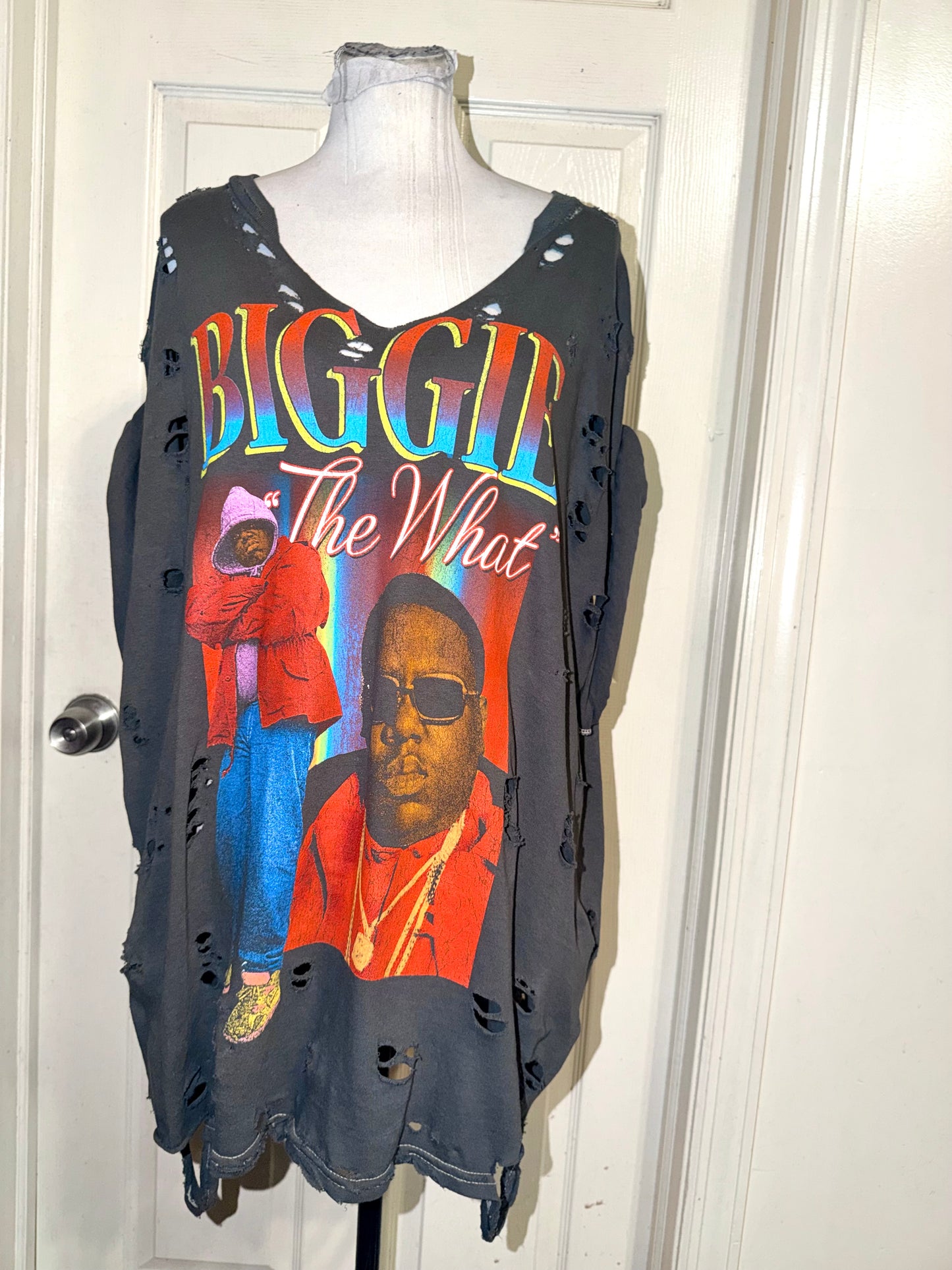 Biggie Smalls Oversized Distressed Tee (as is)