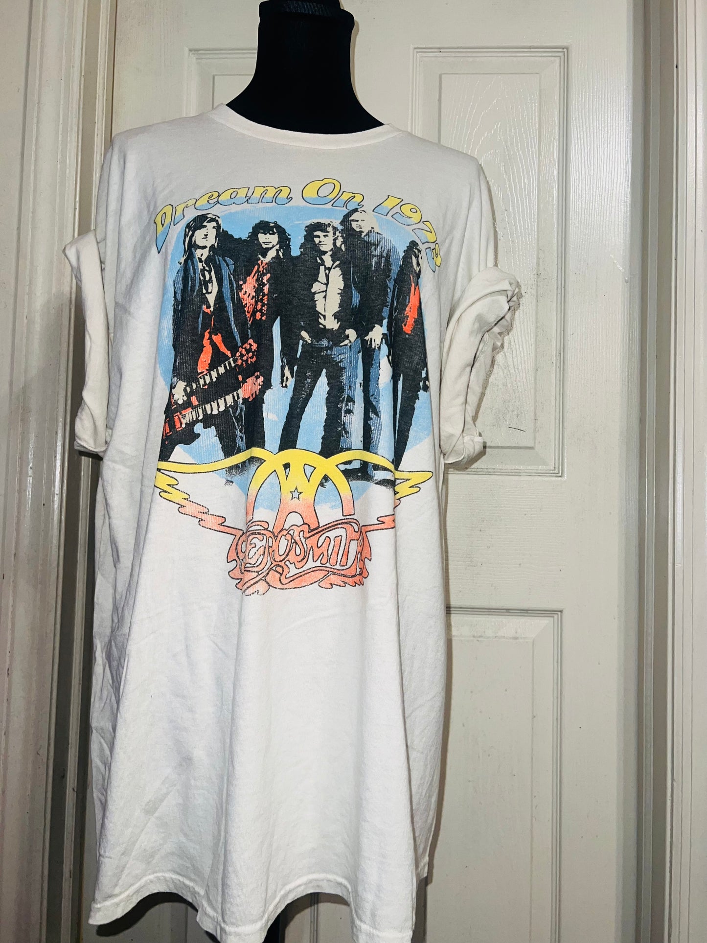 Aerosmith Oversized Distressed Tee