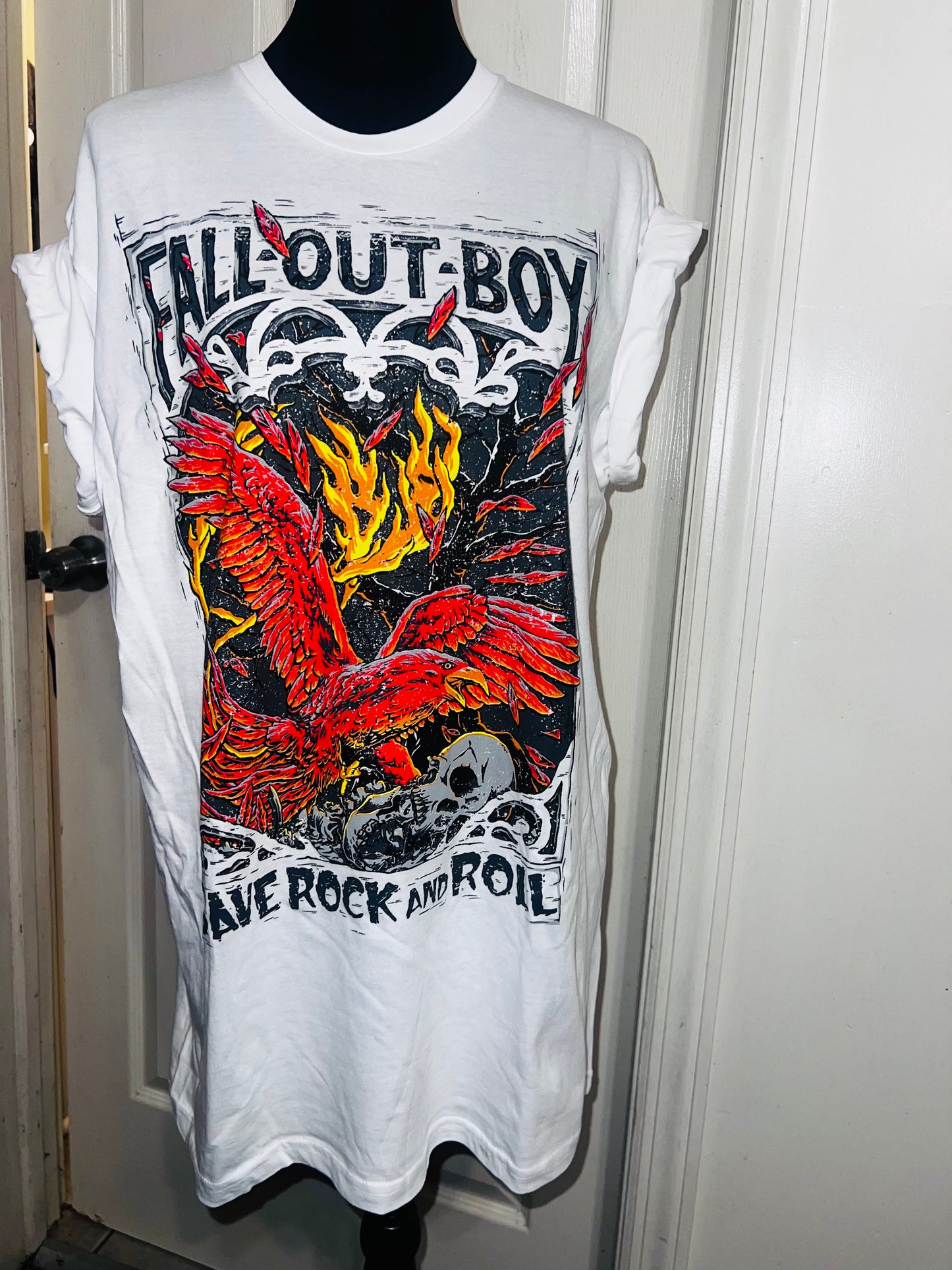 Fall Out Boy Oversized Distressed Tee