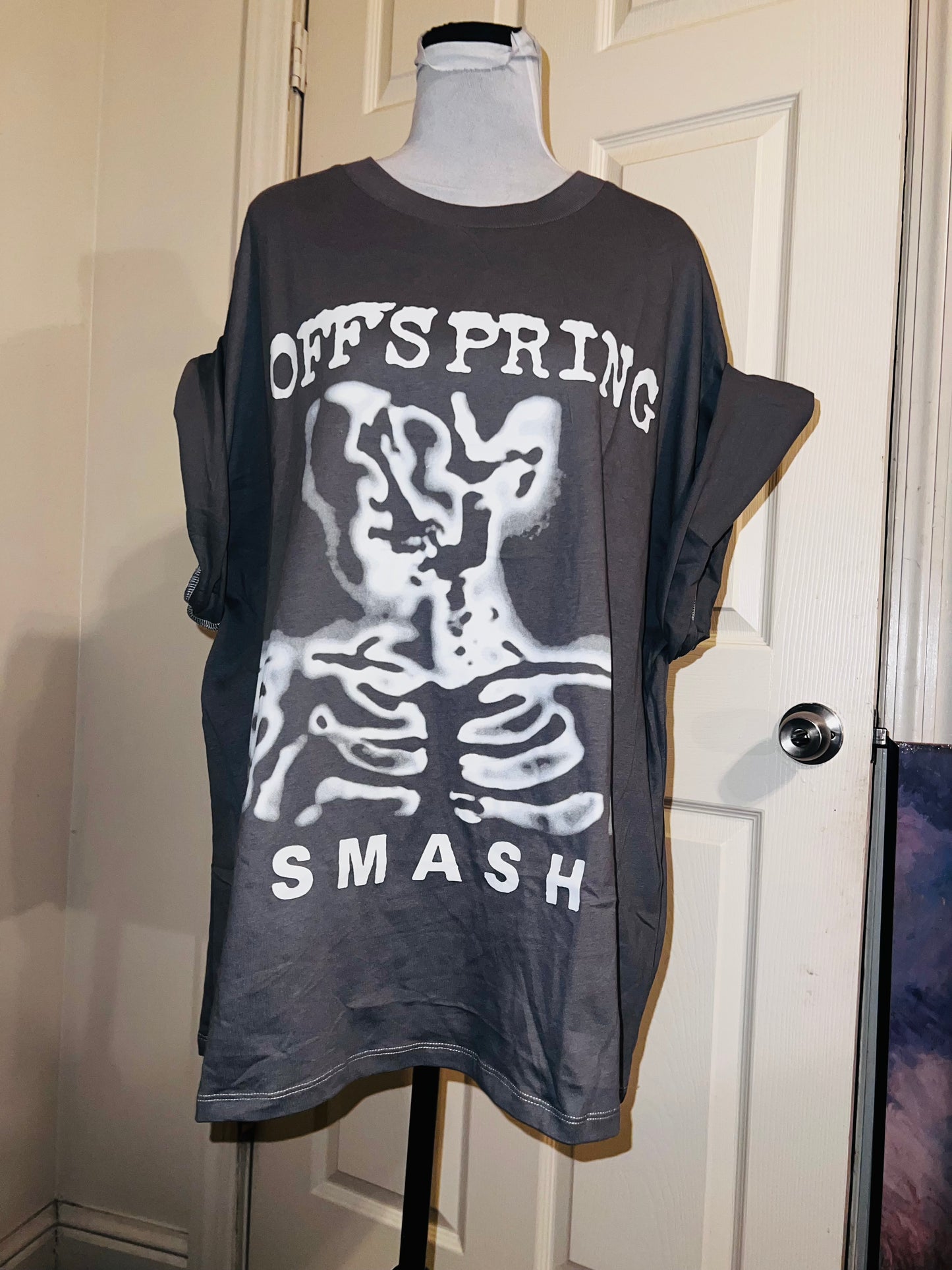 The Offspring “Smash” Oversized Distressed Tee