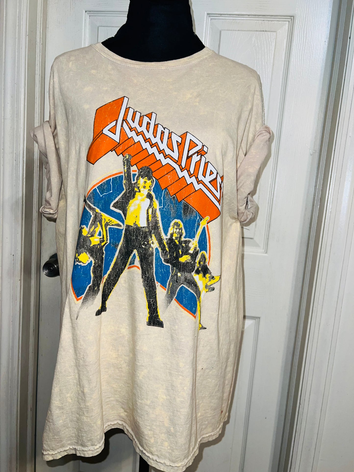 Judas Priest Oversized Distressed Tee