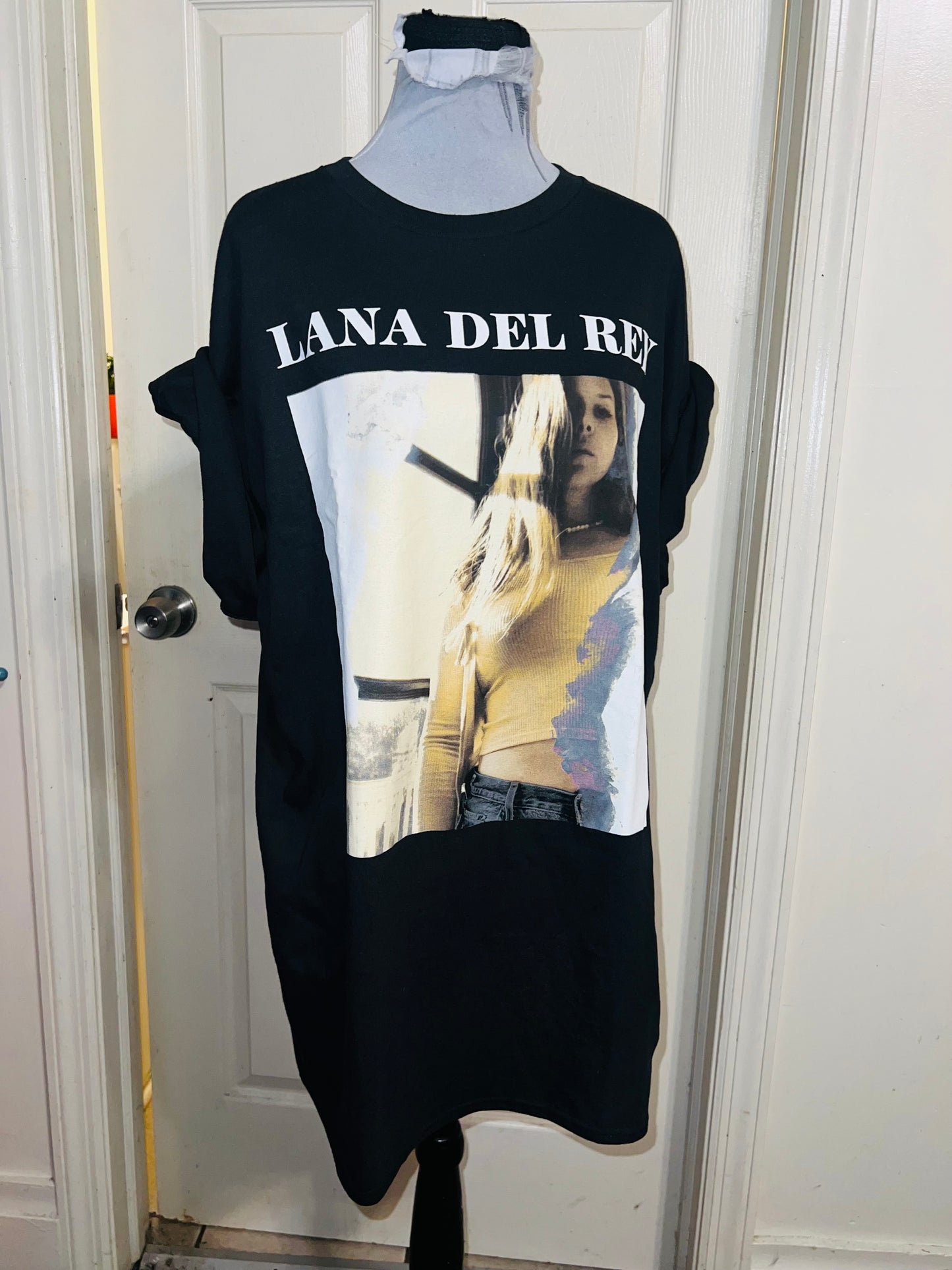 Lana Del Rey Oversized Distressed Tee