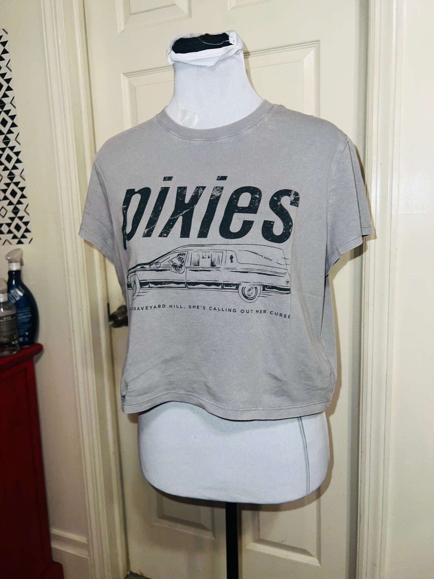 Pixies Distressed Baby Tee