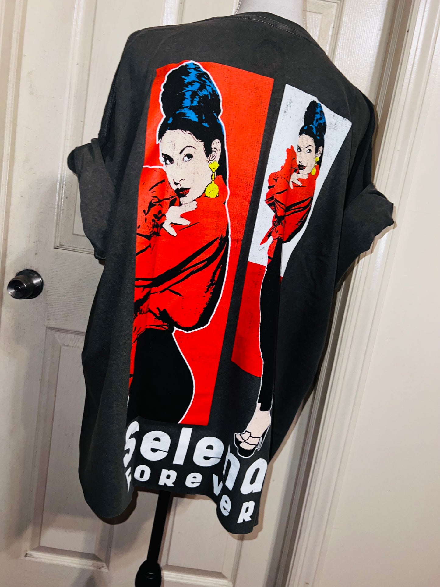 Selena Double Sided Oversized Distressed Tee