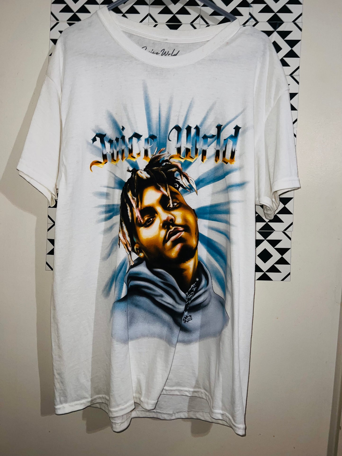 Juice Wrld Oversized Distressed Tee