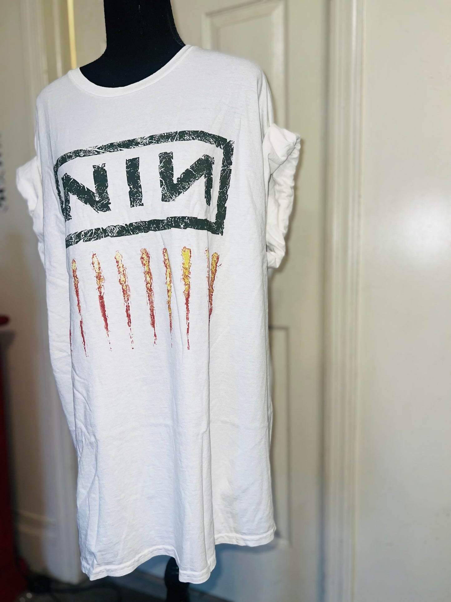 Nine Inch Nails Oversized Distressed Tee