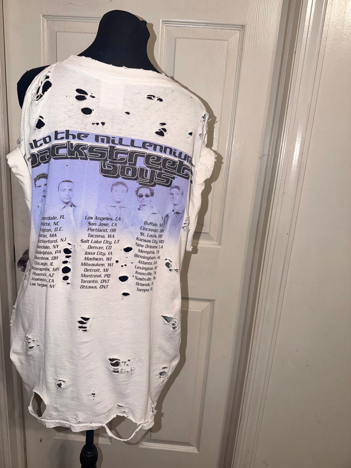Backstreet Boys Vintage Double Sided Distressed Tee (as is)