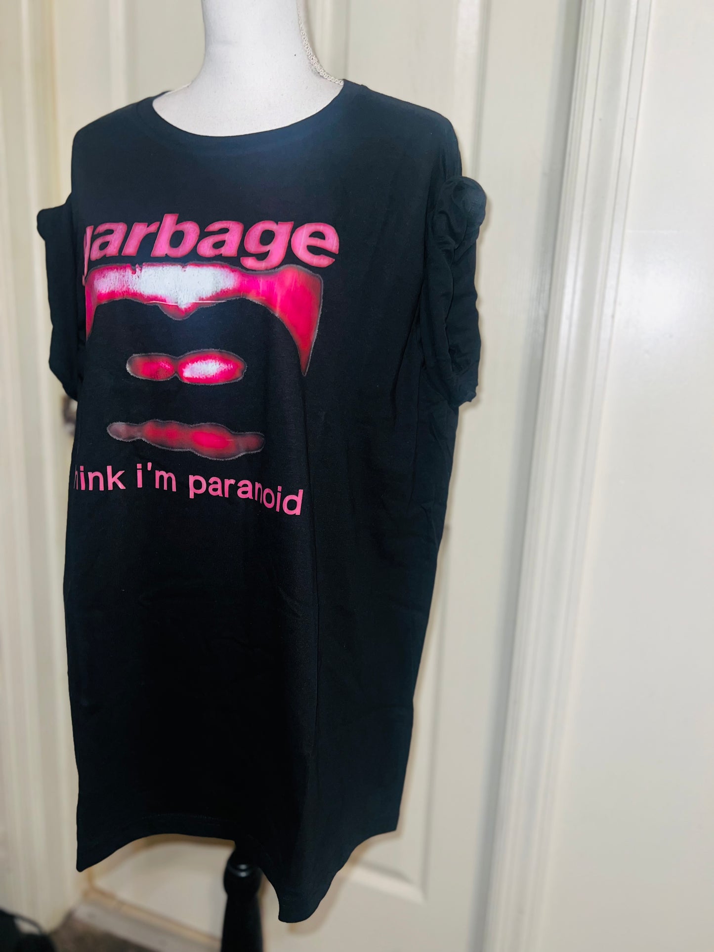 Garbage Oversized Distressed Tee