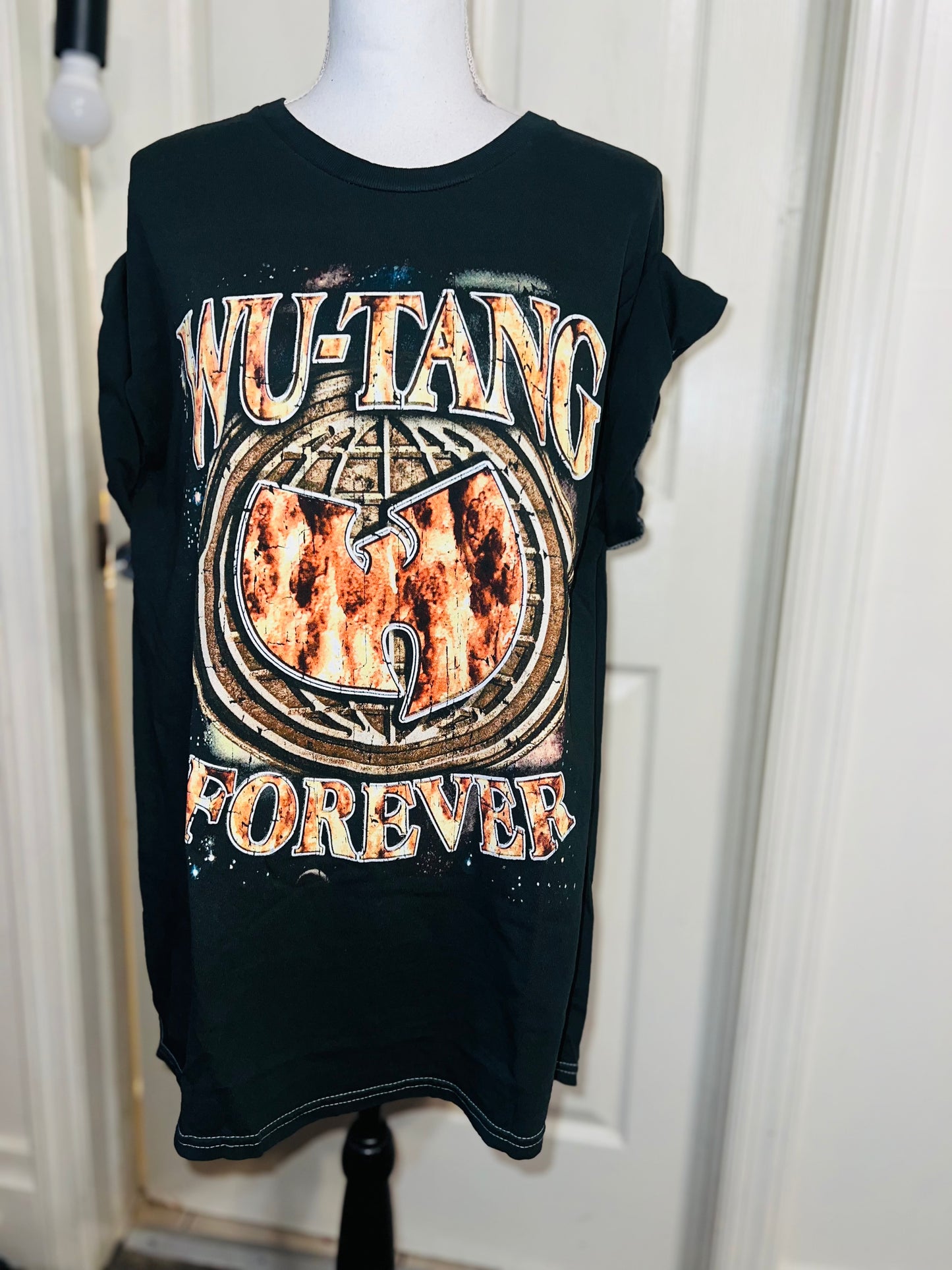 Wu-Tang Clan Double Sided Oversized Distressed Tee