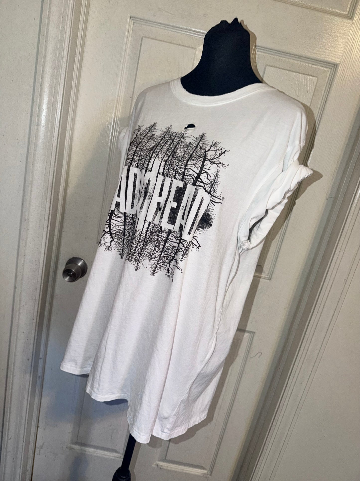 Radiohead Oversized Distressed Tee