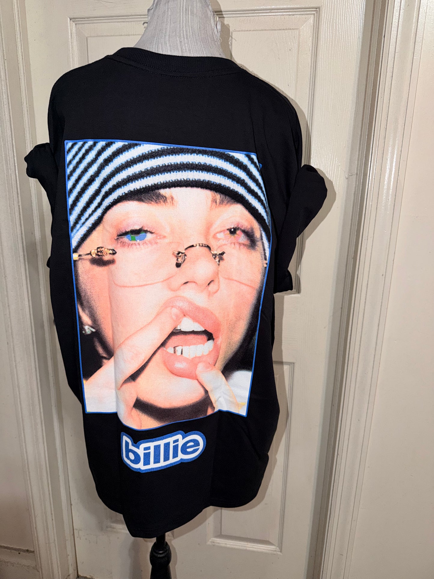 Billie Eilish Double Sided Oversized Distressed Tee