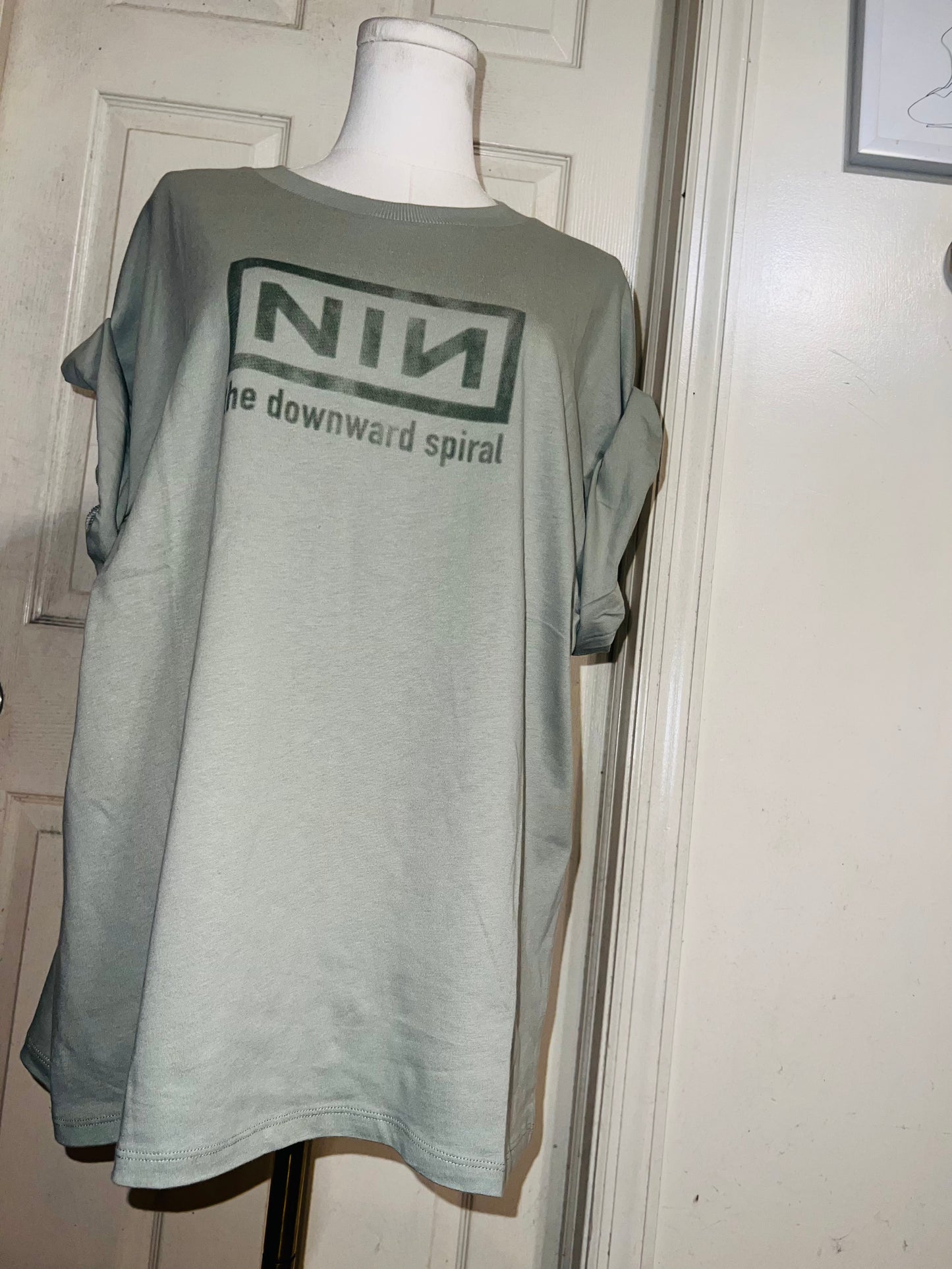 Nine Inch Nails Double Sided Oversized Distressed Tees