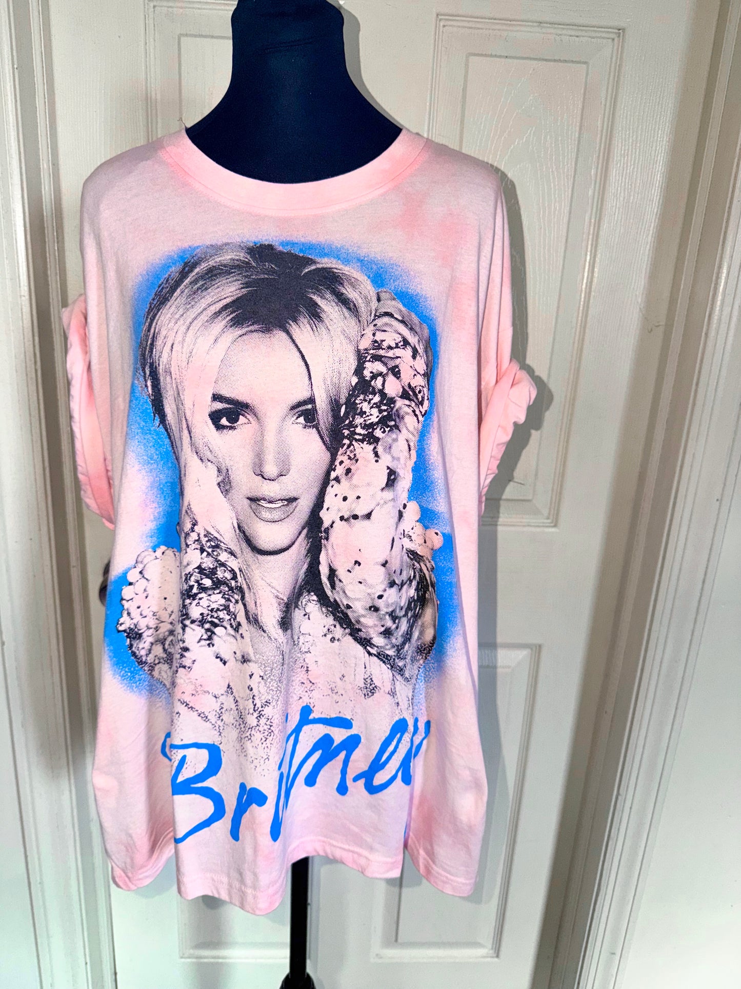 Britney Spears Oversized Distressed Tee