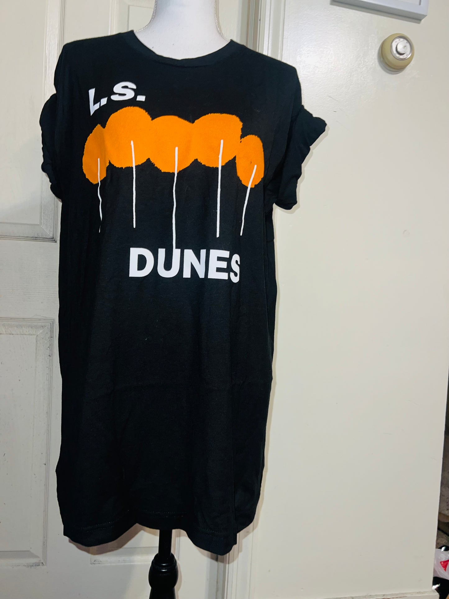 L.S. Dunes Oversized Distressed Tee