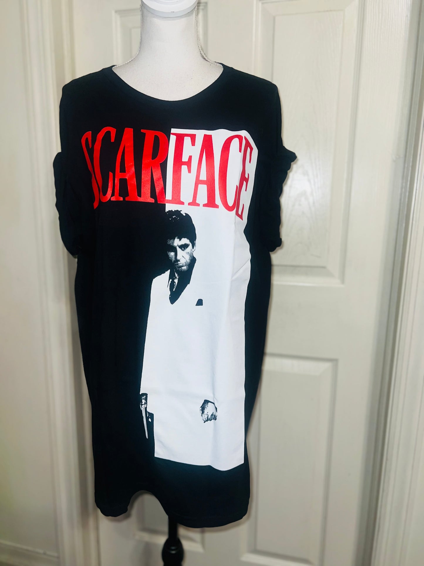 Scarface Oversized Distressed Tee