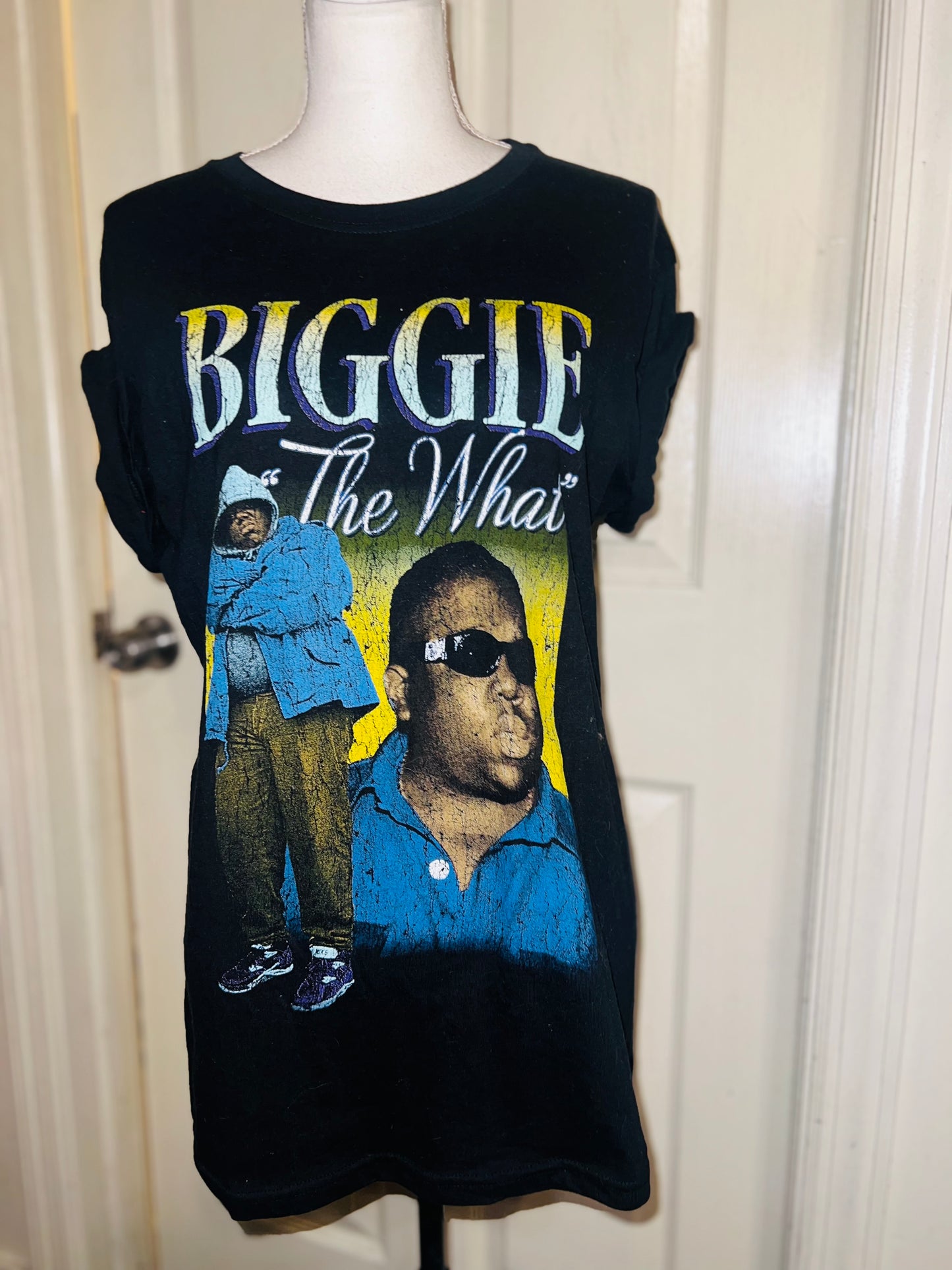 Biggie Smalls Oversized Distressed Tee