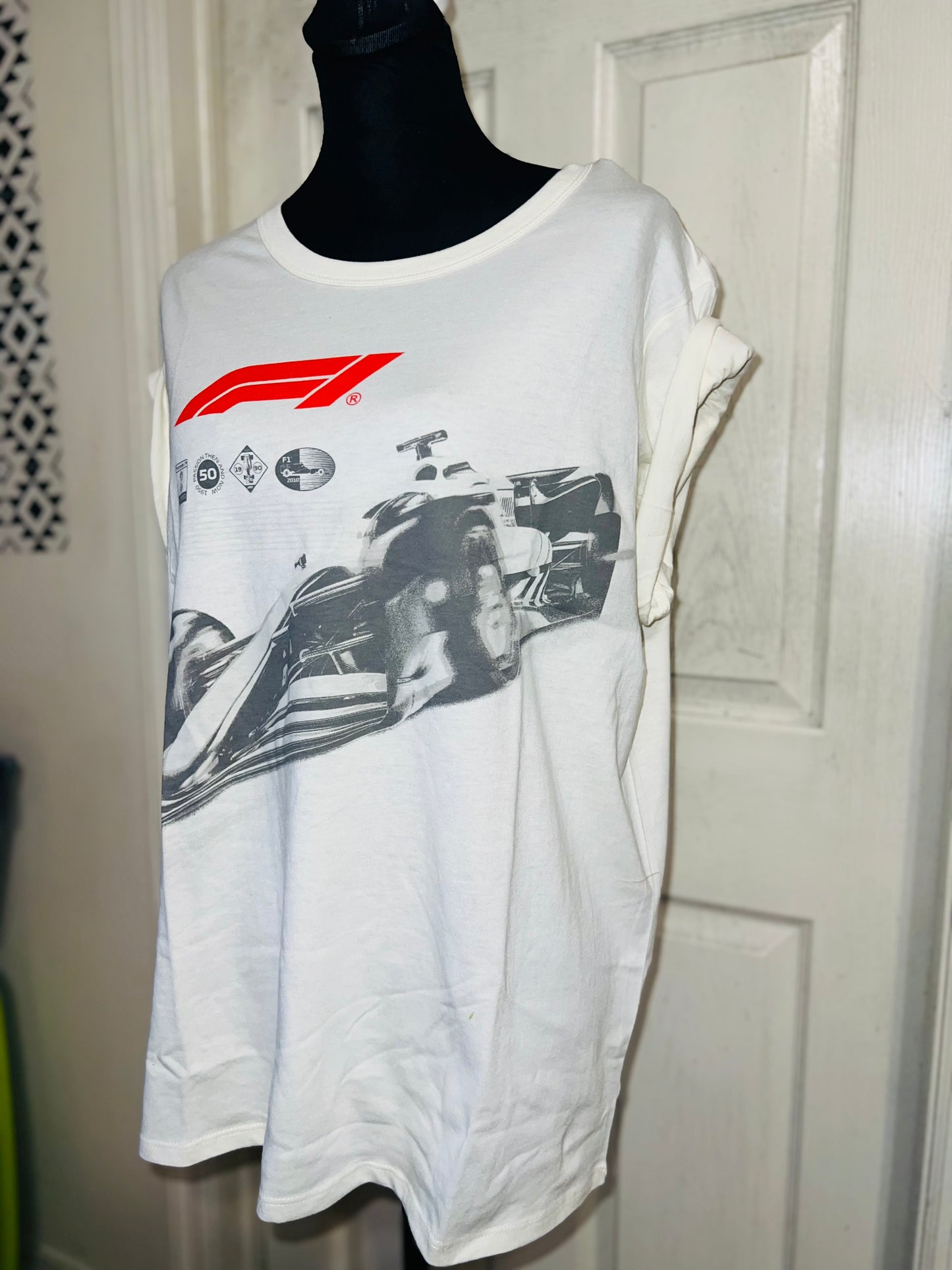 Formula 1 Oversized Distressed Tee