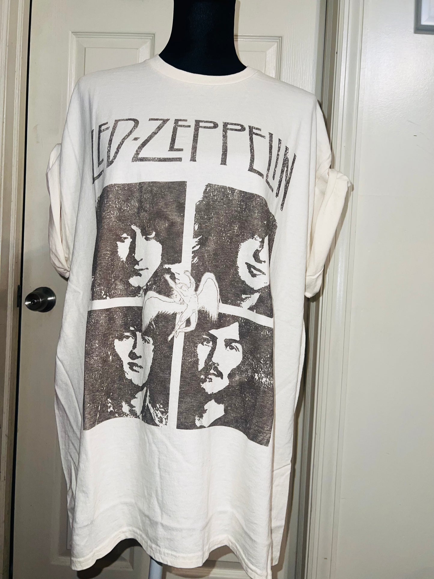 Led Zeppelin Oversized Distressed Tee