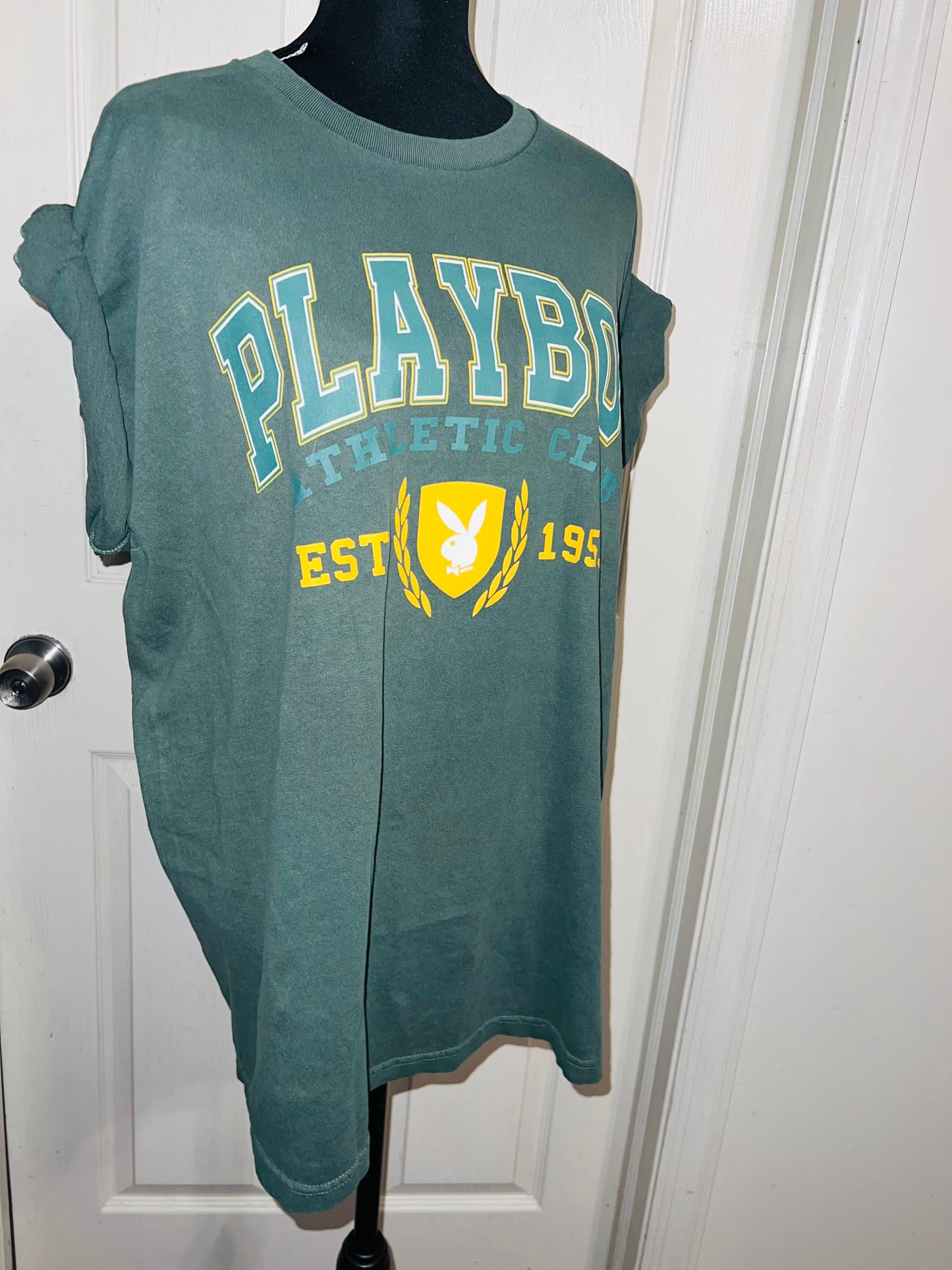 Playboy Oversized Distressed Tee