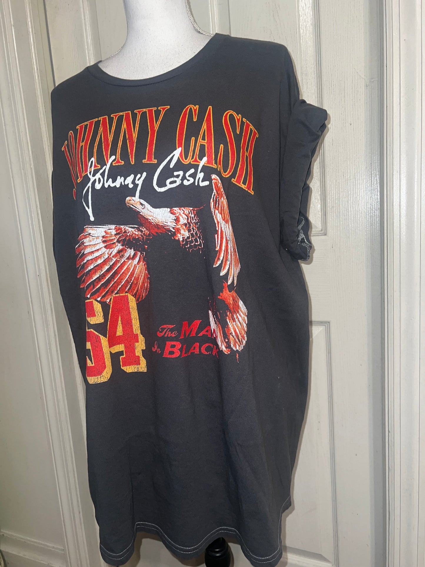 Johnny Cash Double Sided Oversized Distressed Tee