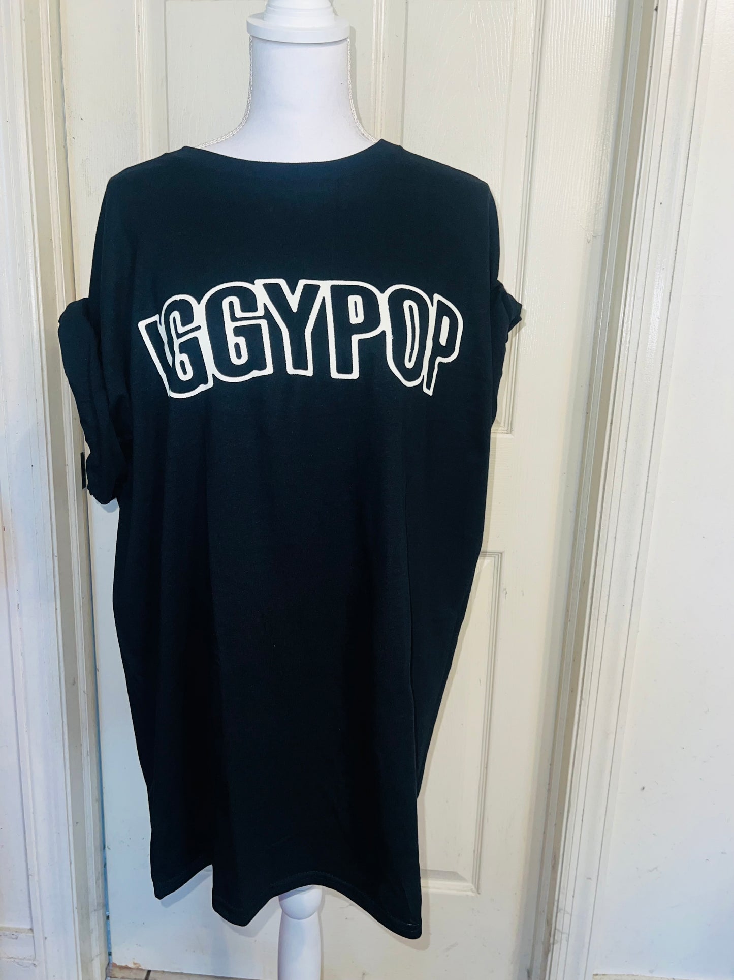 Iggy Pop Double Sided Oversized Distressed Tee