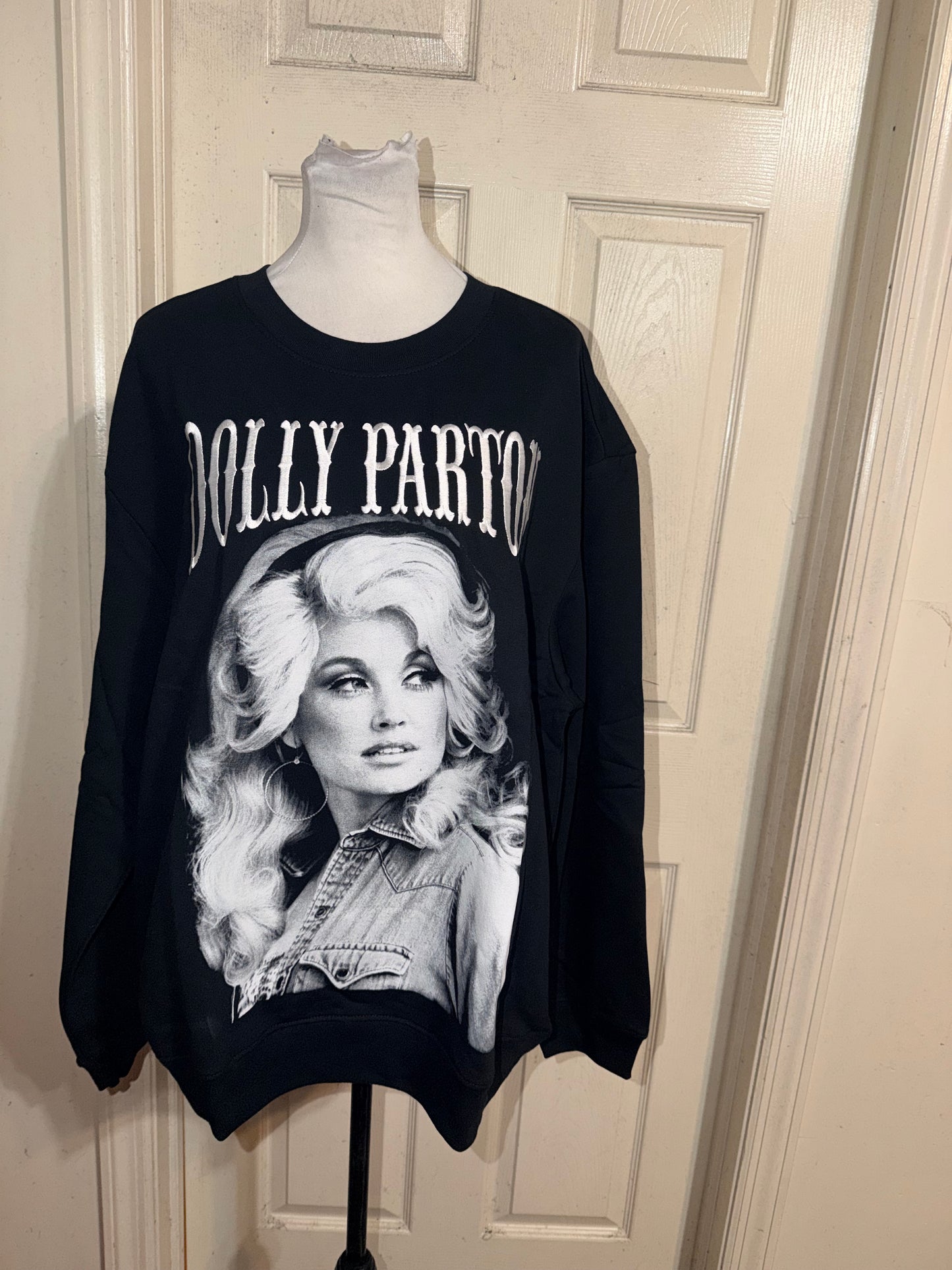 Dolly Parton Oversized Distressed Sweatshirt