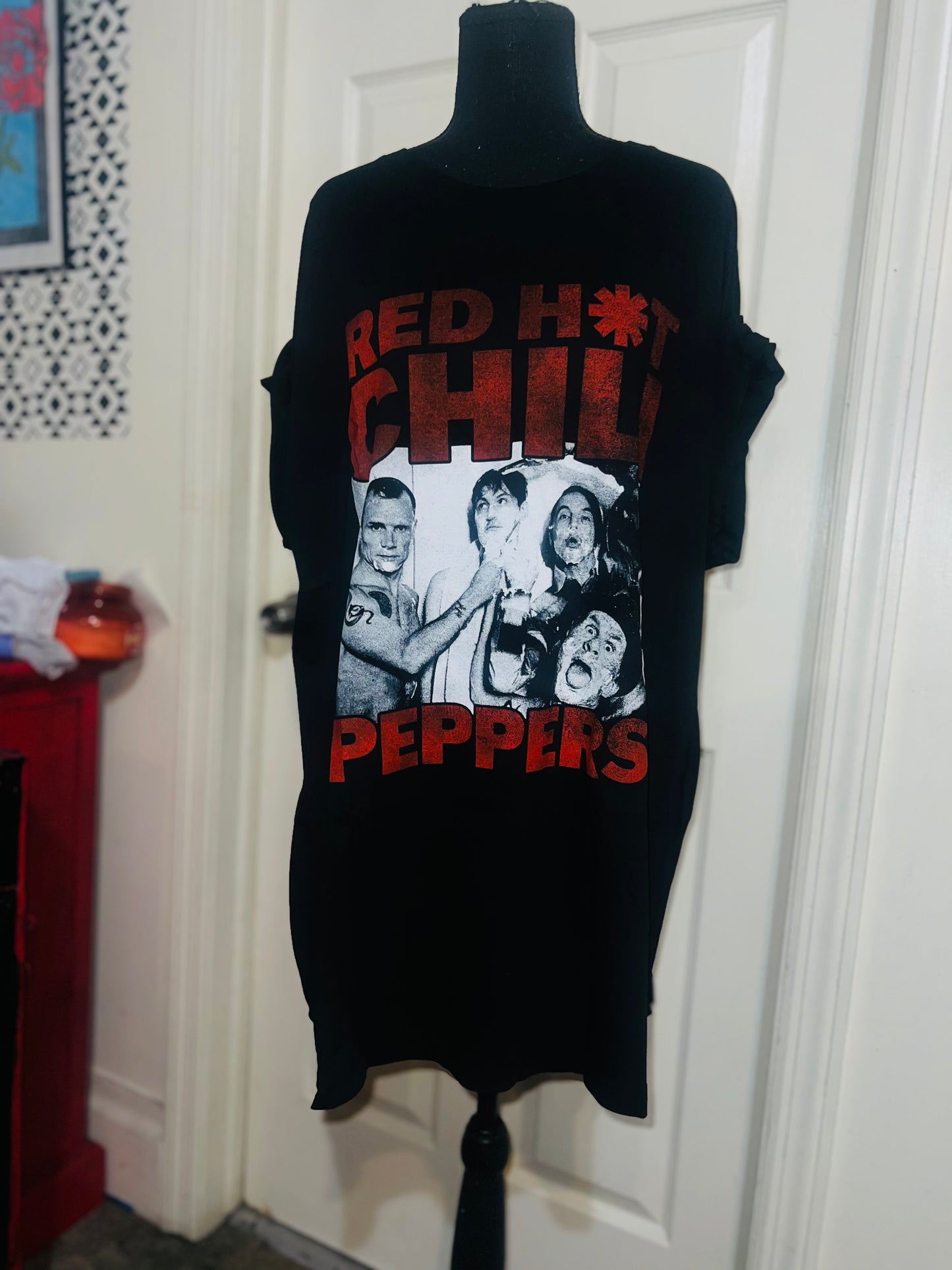 Red Hot Chili Peppers Oversized Distressed Tee