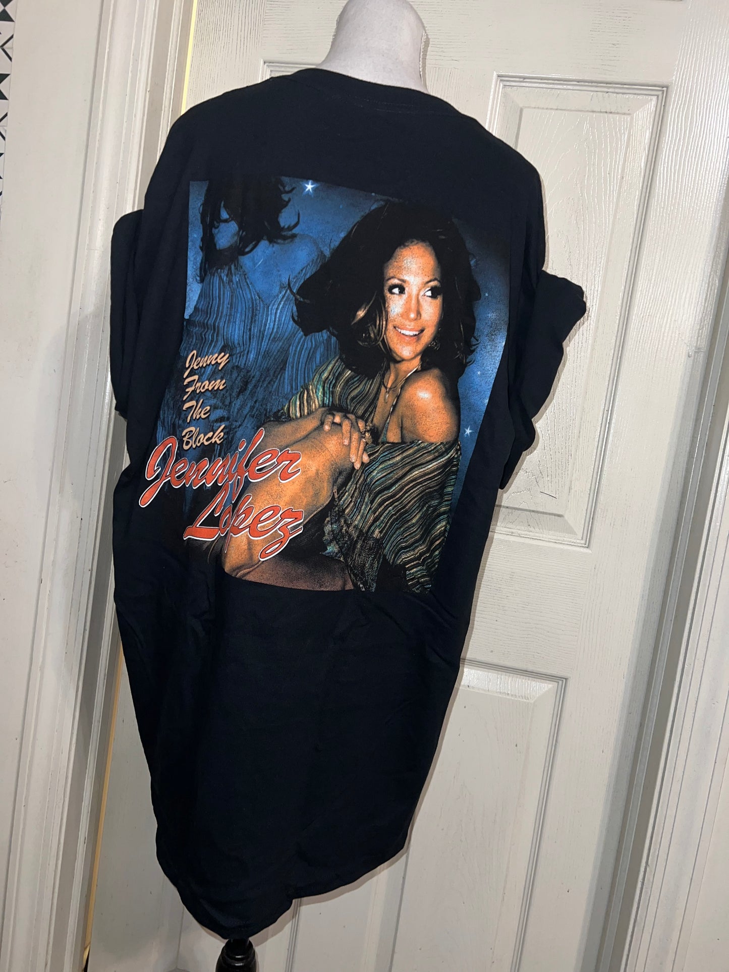 Jennifer Lopez Double Sided Vintage Style Distressed Tee