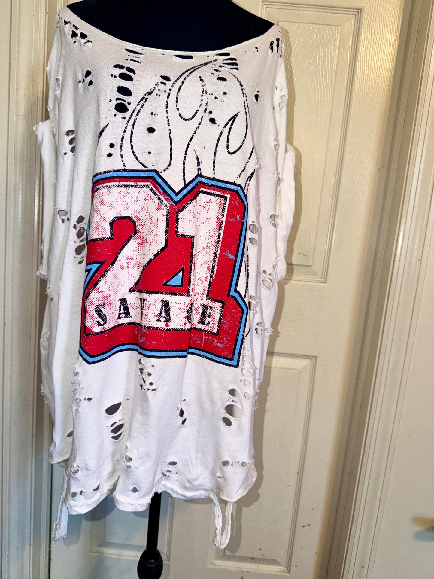 21 Savage Oversized Distressed Tee (As Is)